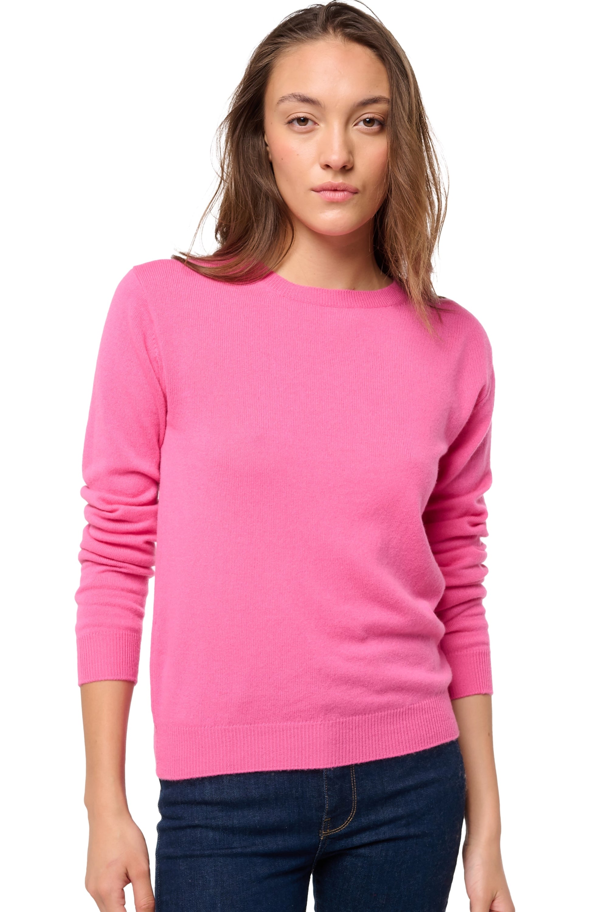 Thalia women's cashmere jumper - flashy rose - Mahogany