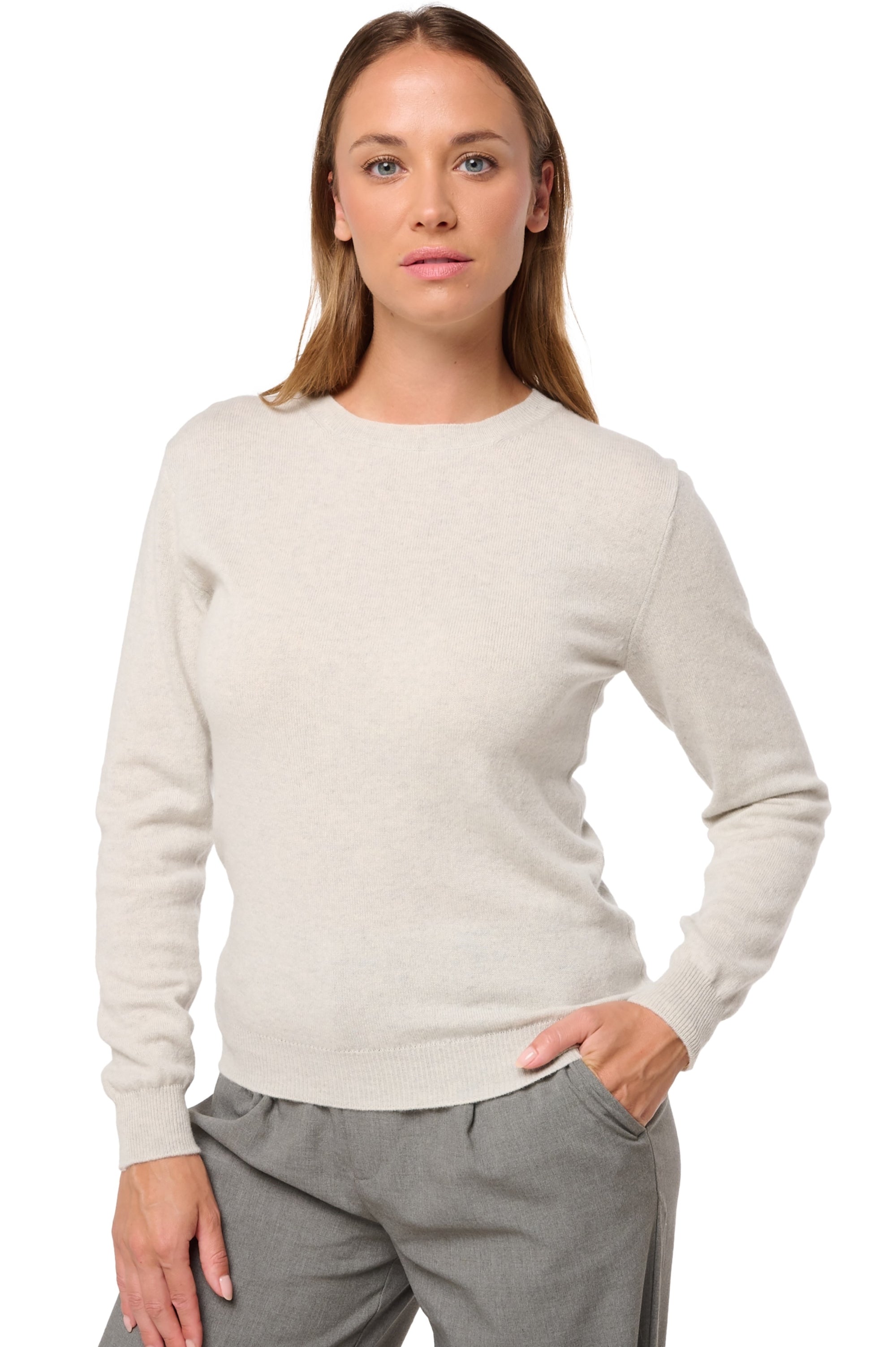 Thalia women's cashmere jumper - fluo white - Mahogany