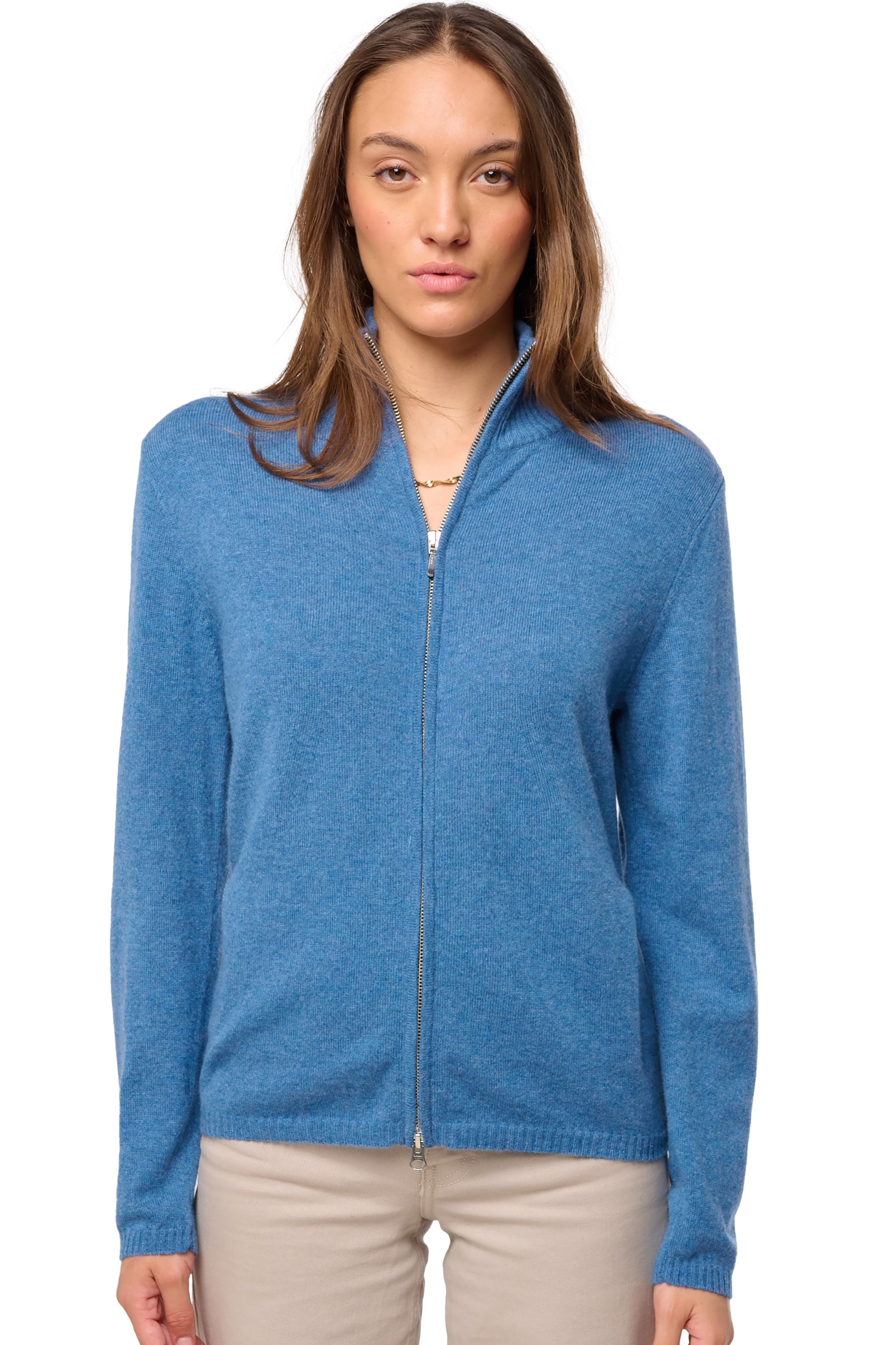 Thames women's cashmere - baltic - Mahogany