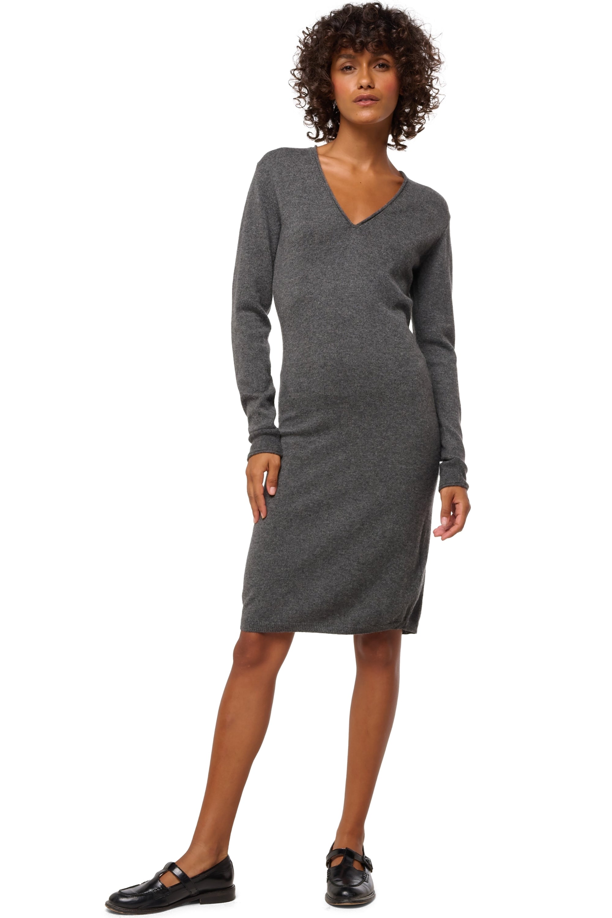 Women's cashmere Trinidad - dark grey - Mahogany