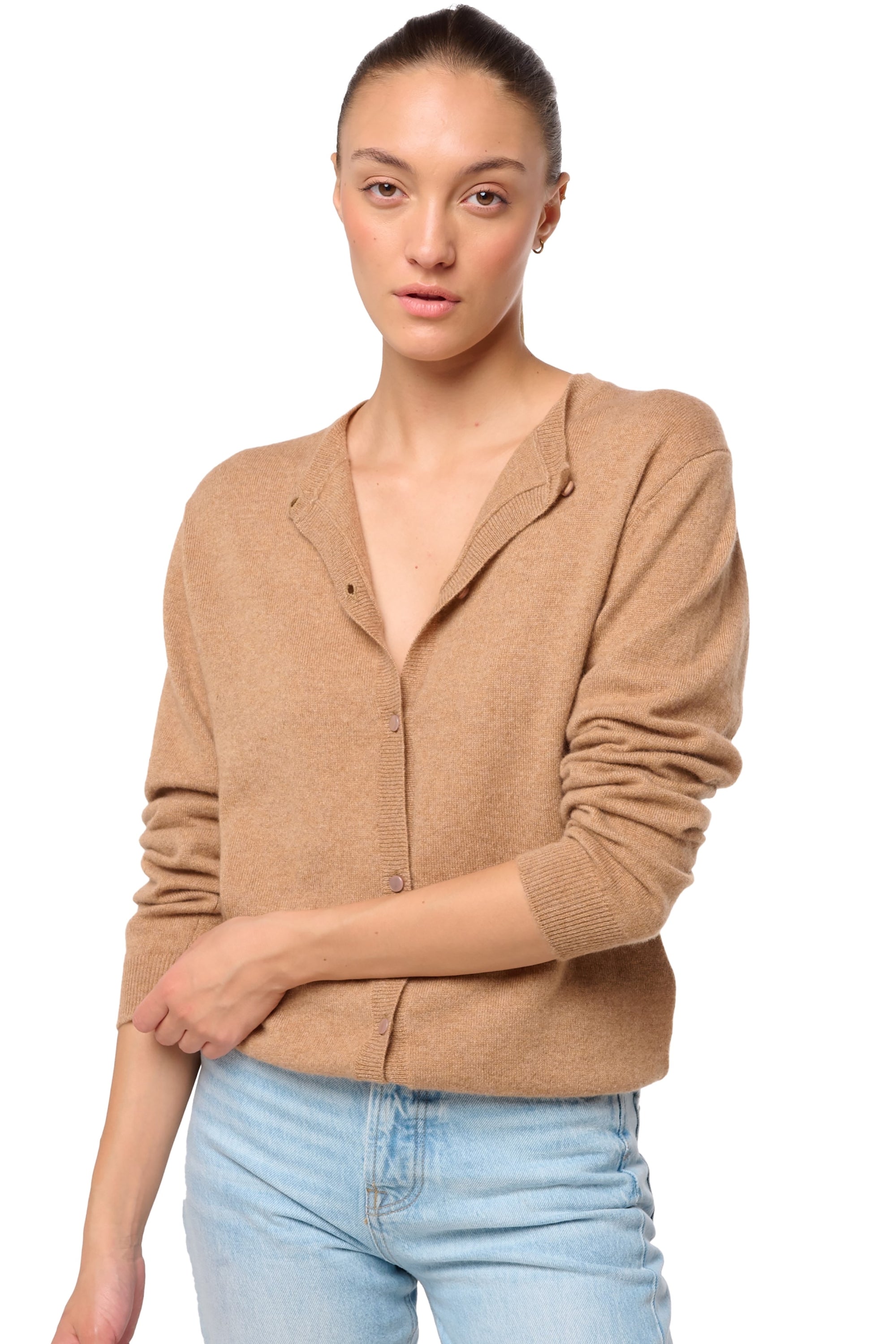 Tyra women's cashmere - african camel - Mahogany