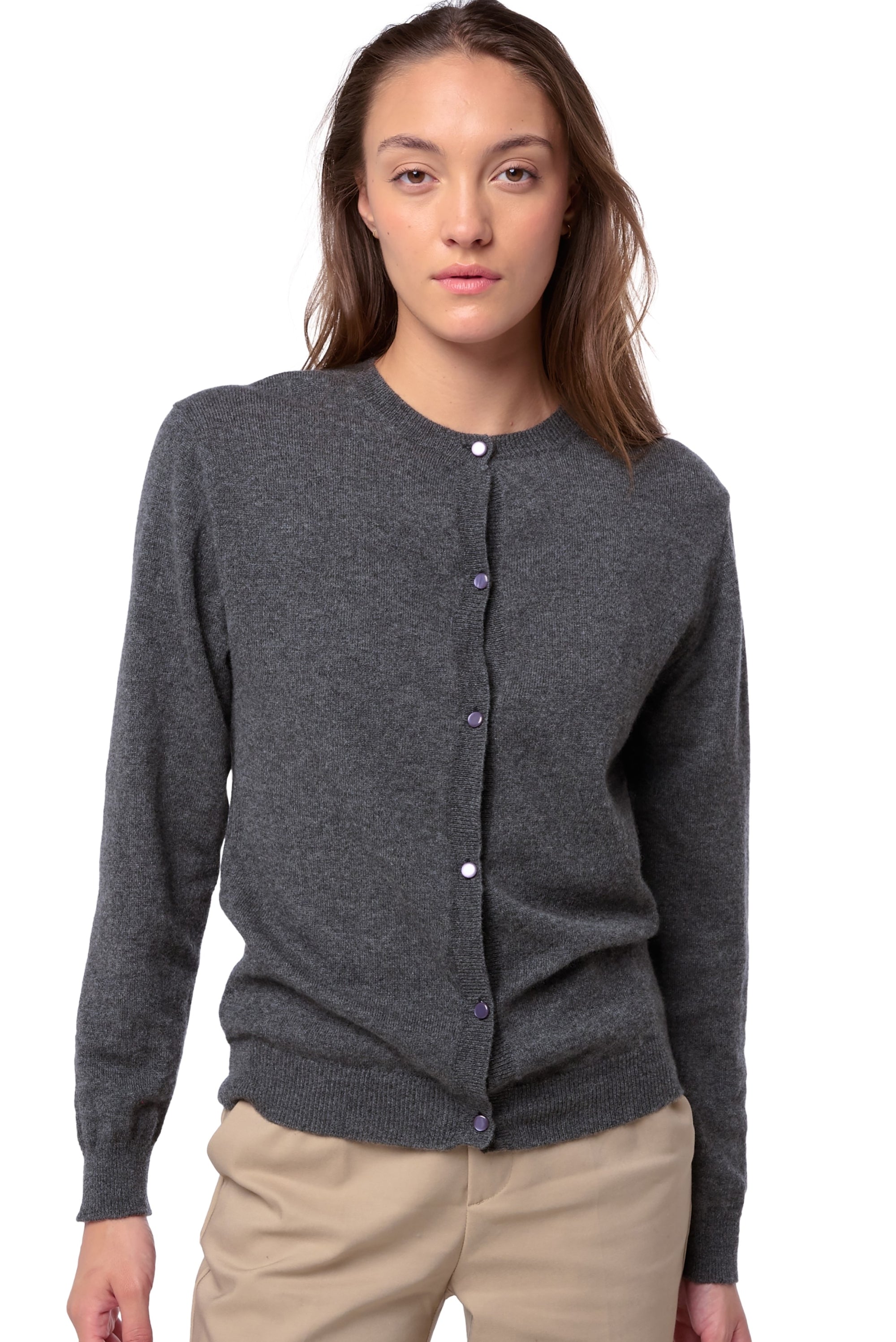 Tyra women's cashmere - dark grey - Mahogany