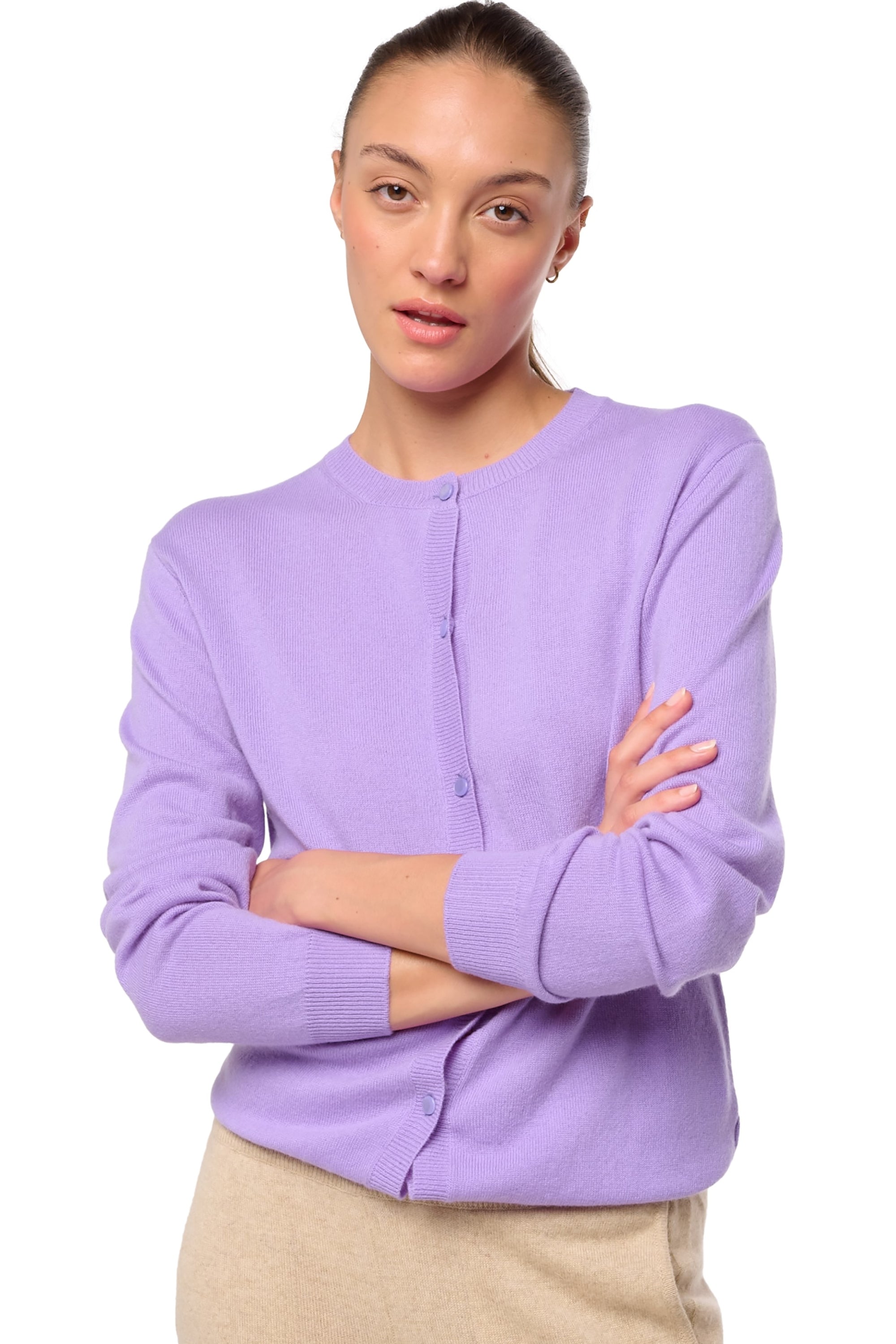 Tyra women's cashmere - violine purple - Mahogany