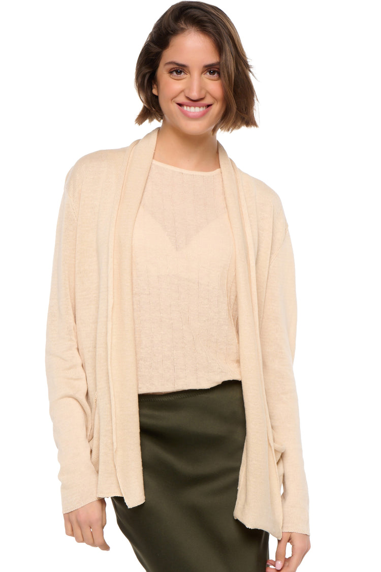 Sissi in linen women's - wheat - Mahogany