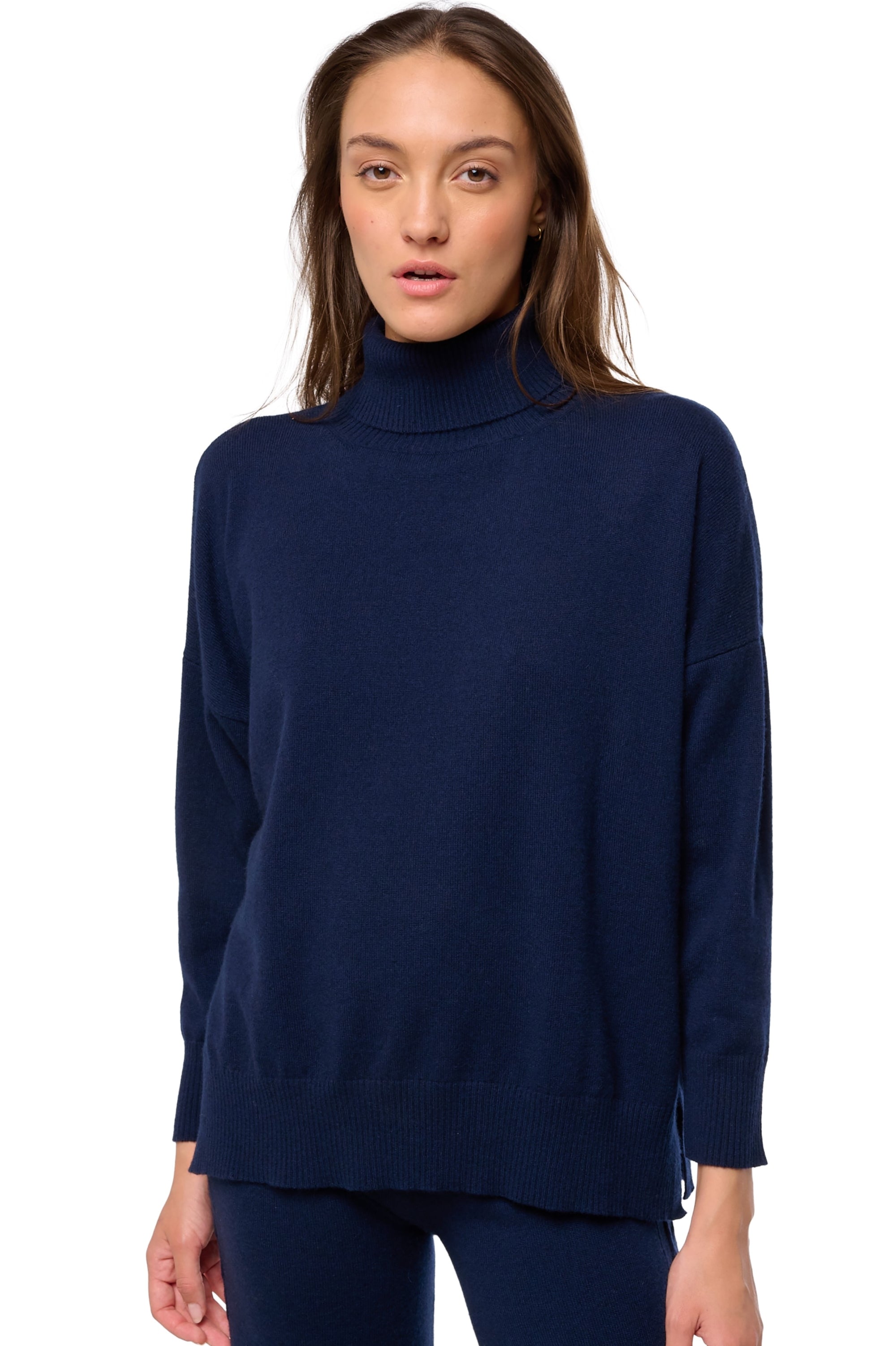 Dakota in cashmere for women - dark navy - Mahogany
