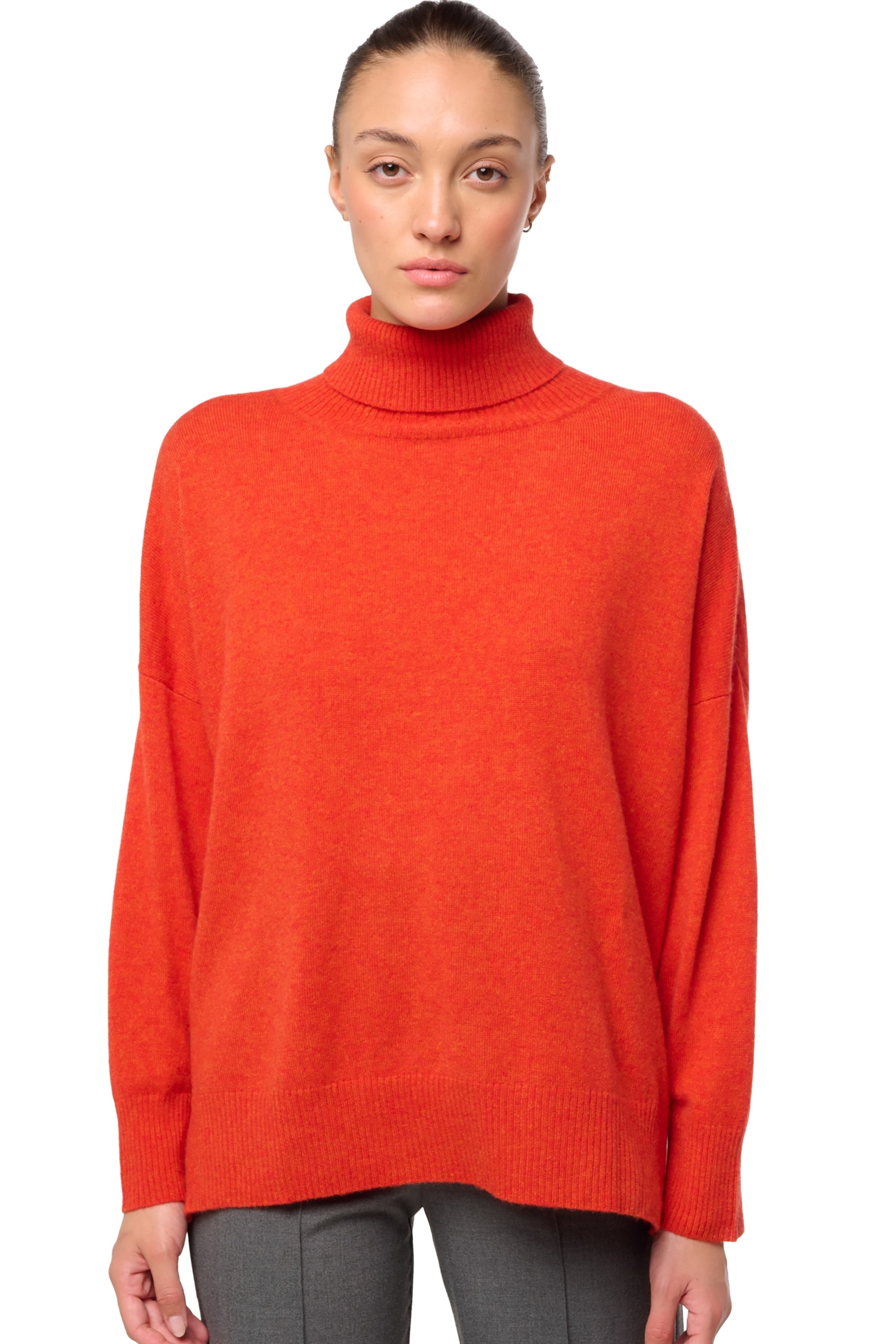 Dakota in cashmere for women - paprika - Mahogany