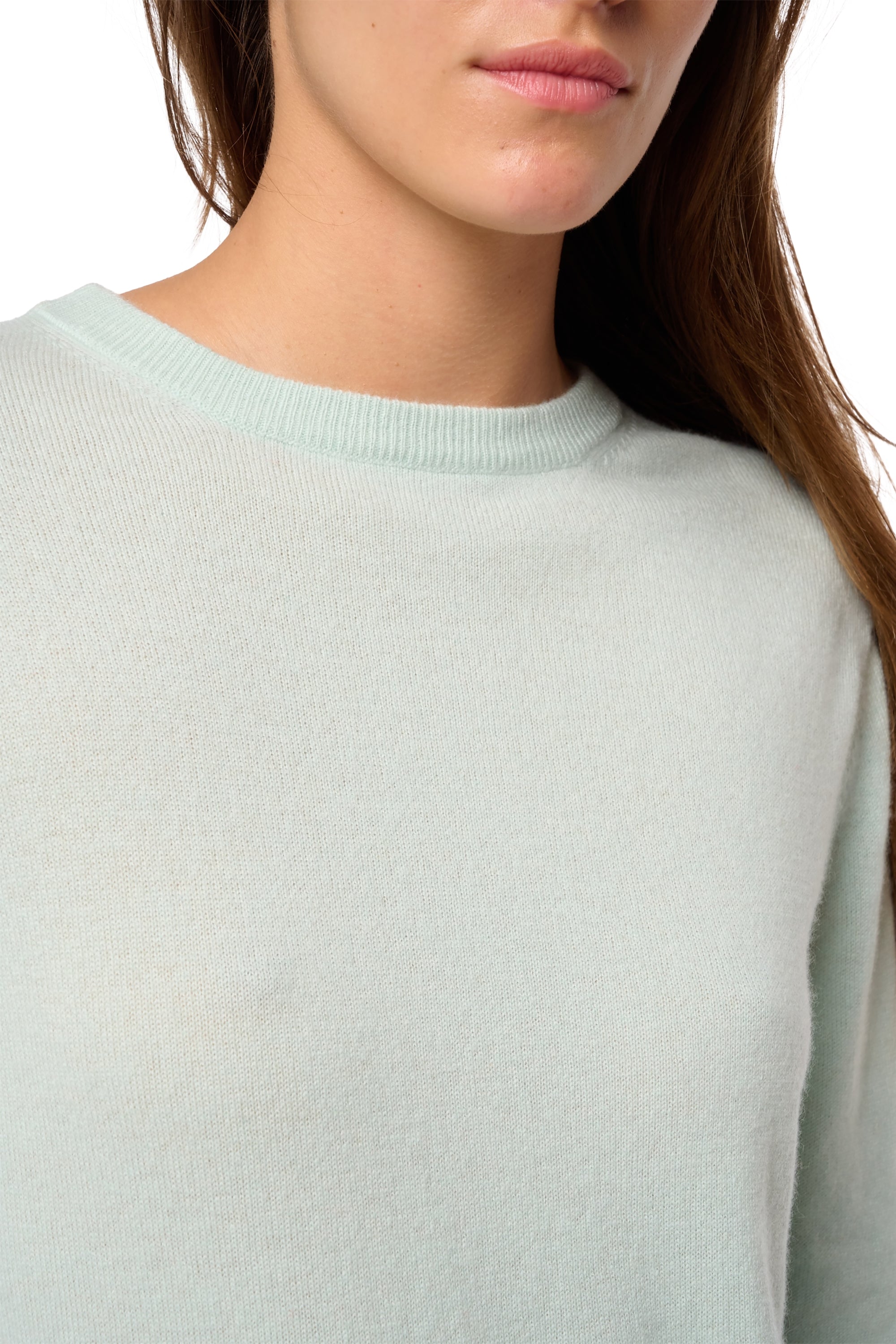 Daria in cashmere for women - View 2 - aqua - Mahogany