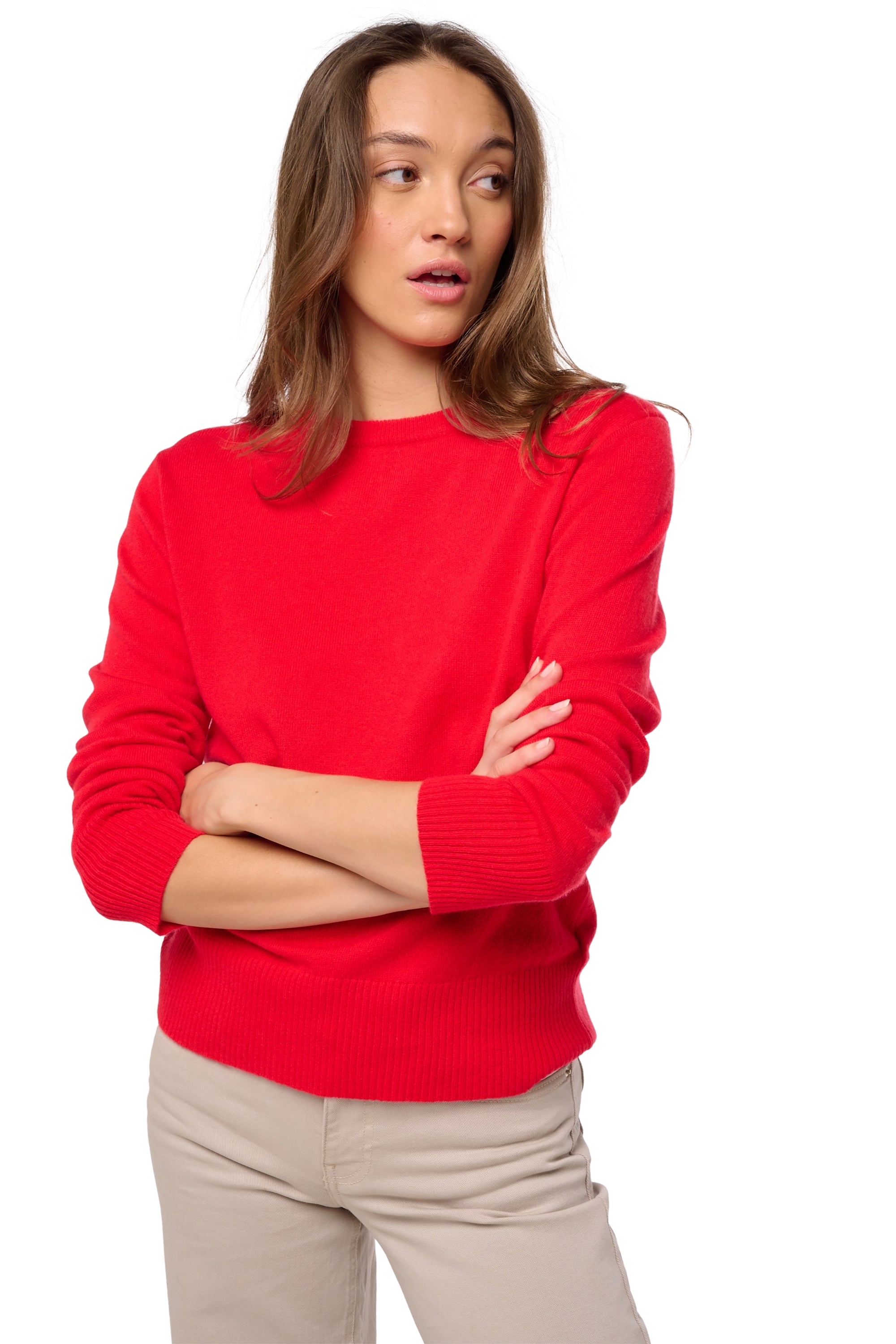 Daria in cashmere for women - View 1 - red - Mahogany