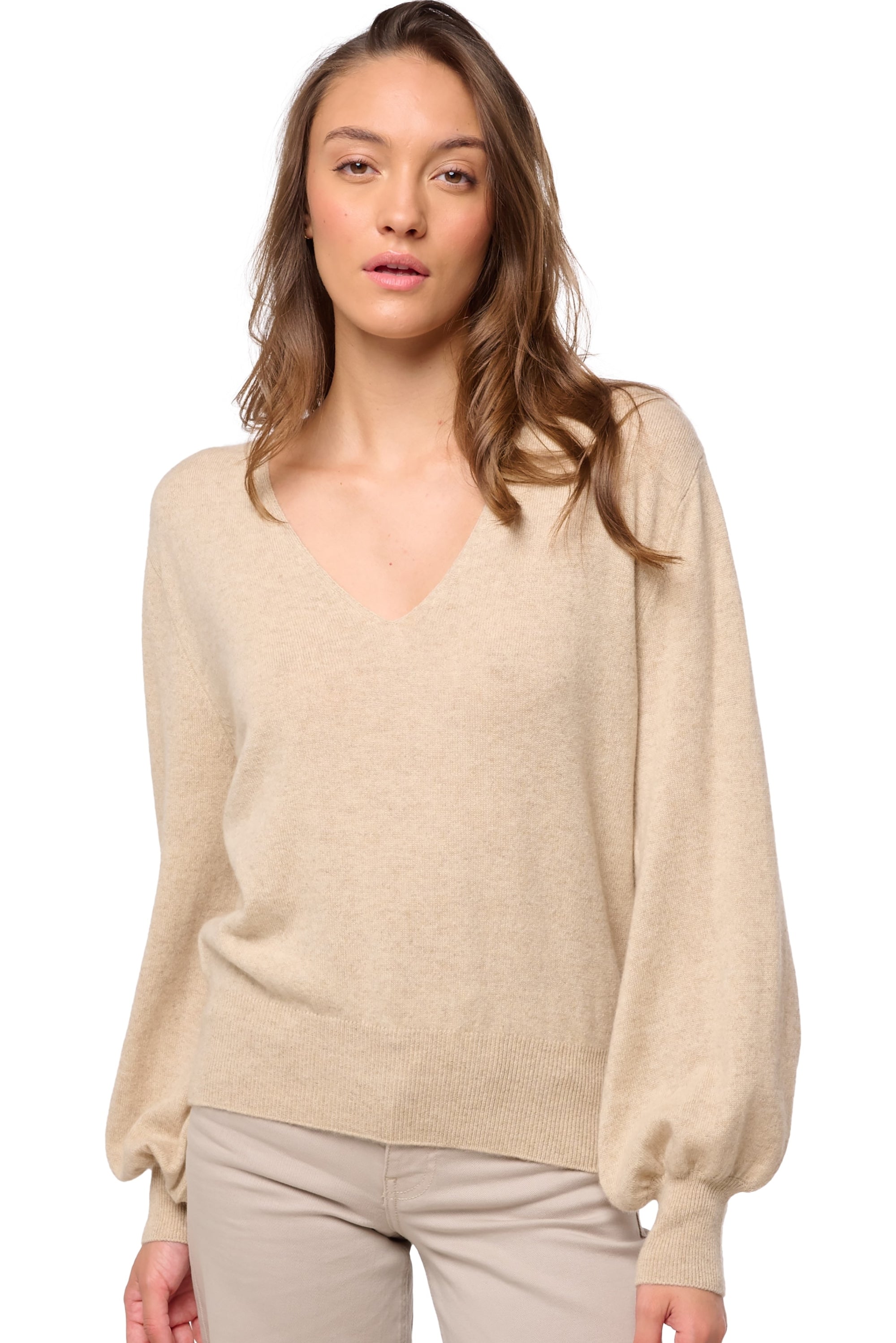 Deau women's cashmere - natural winter dawn - Mahogany