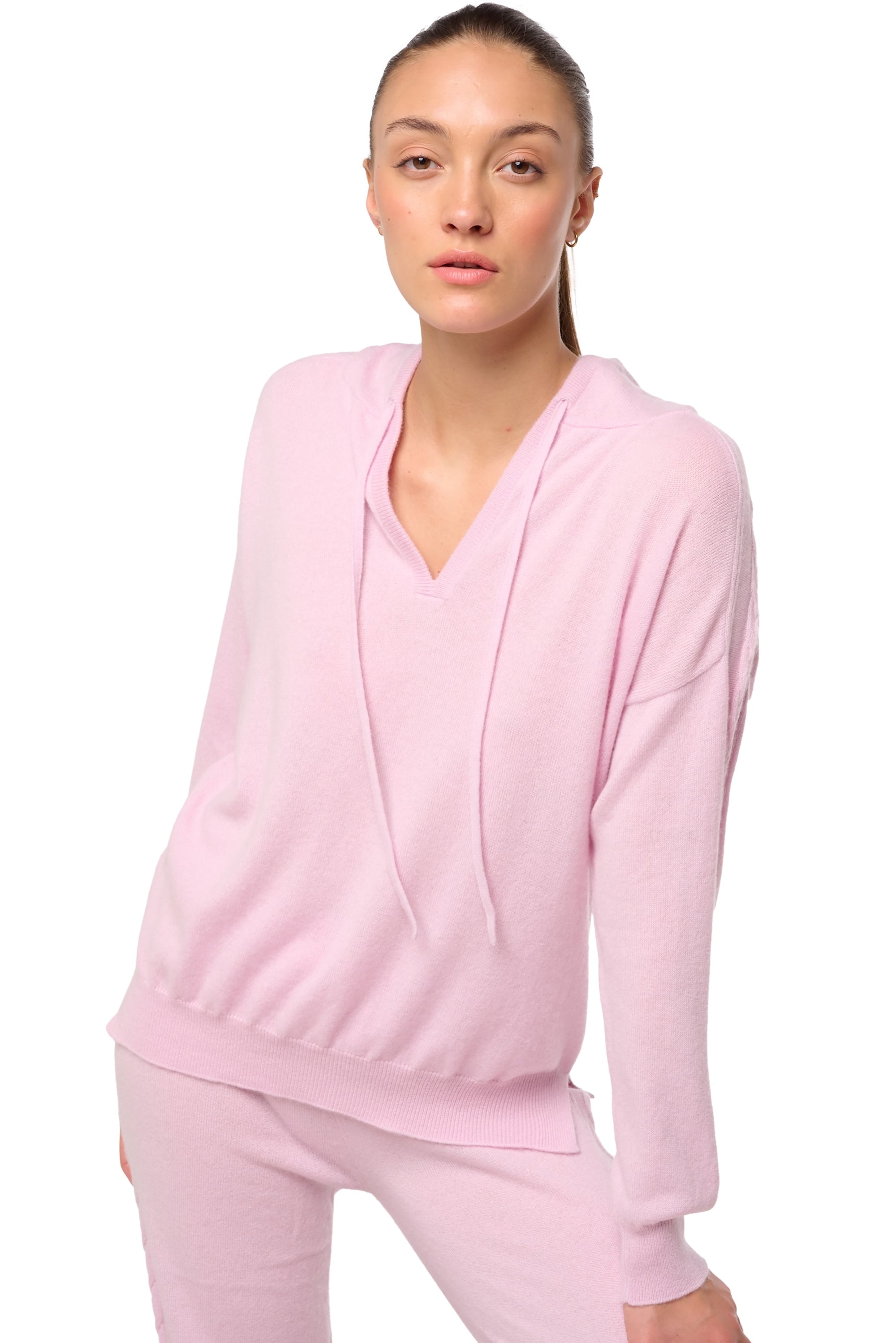 Delia in cashmere for women - pale purple - Mahogany