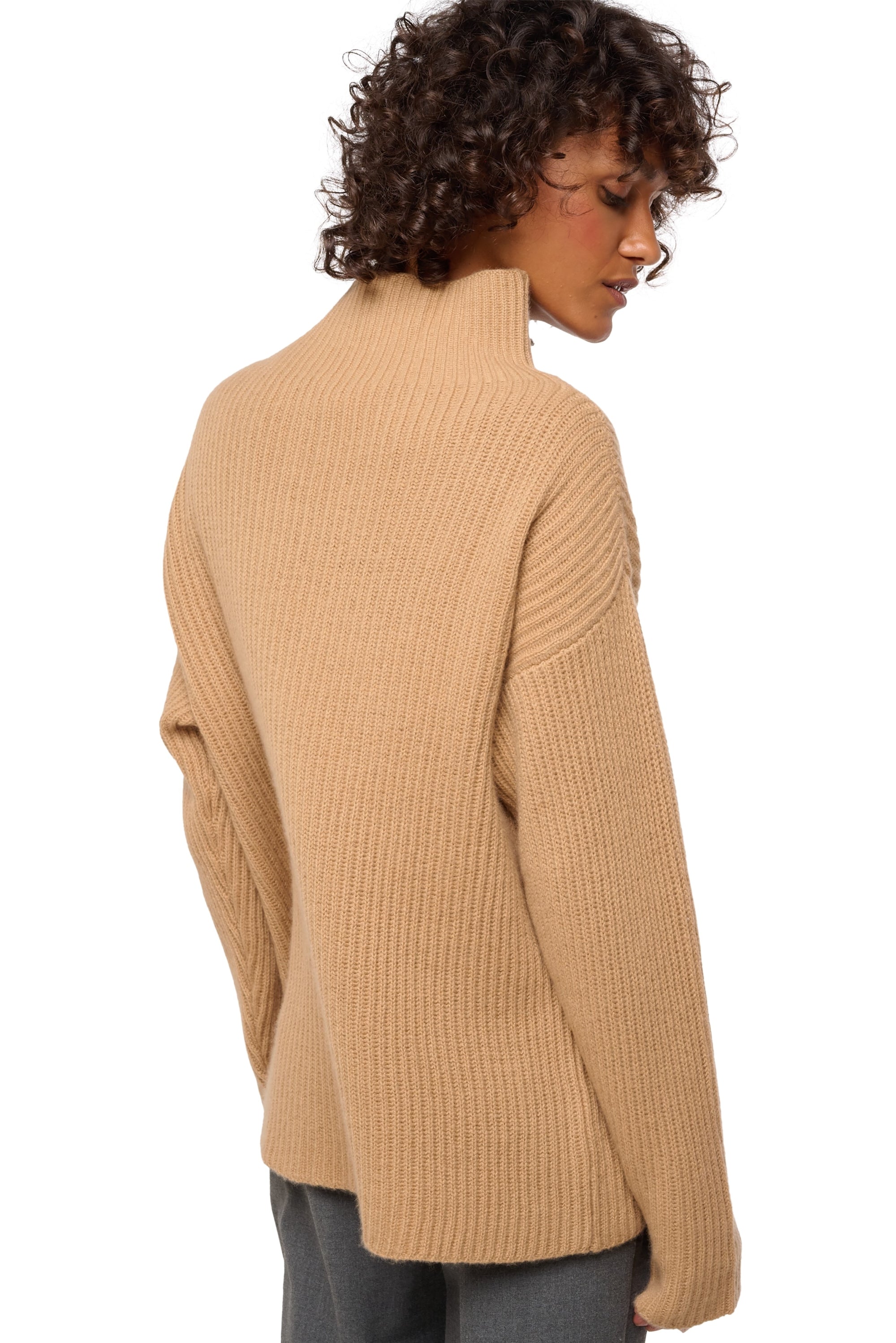 Denver en cachemire femme - Vue 3 - camel - Mahogany