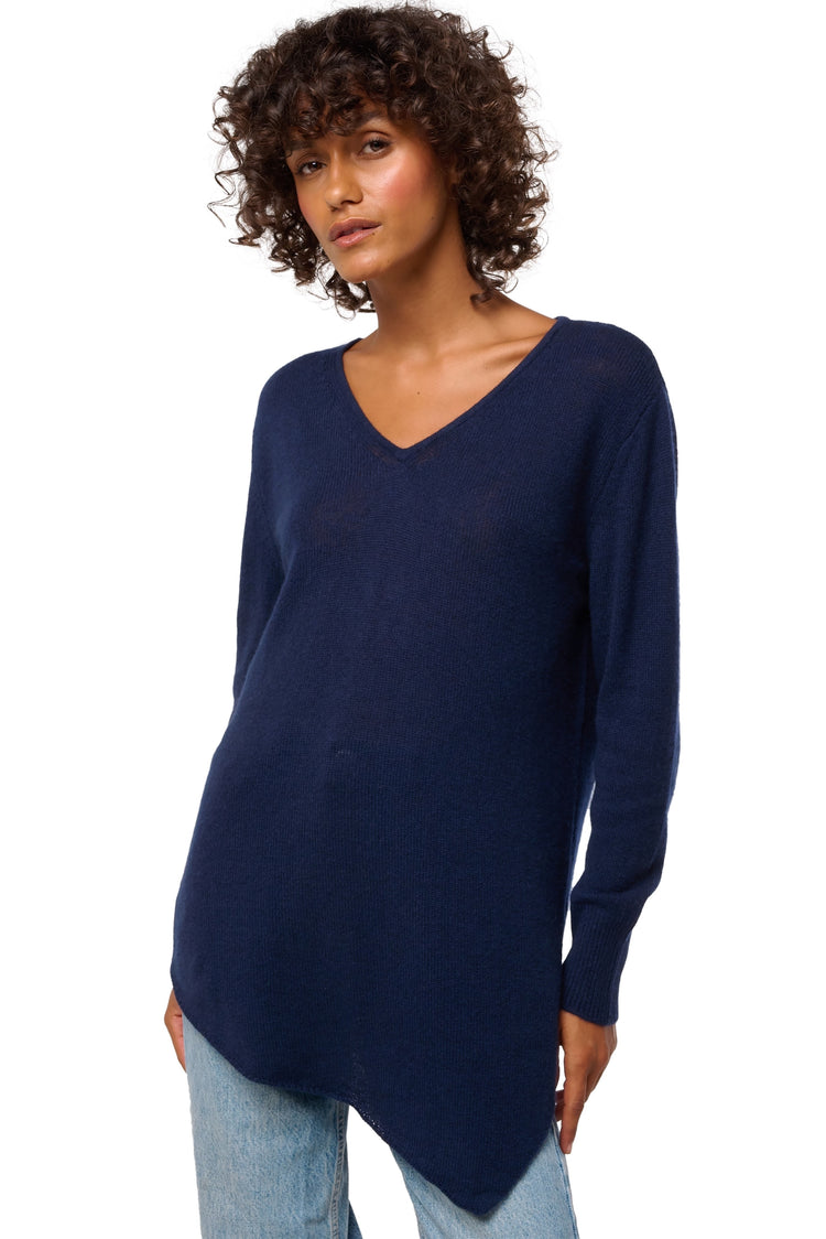 Dilou cashmere women's jumper - dark navy - Mahogany