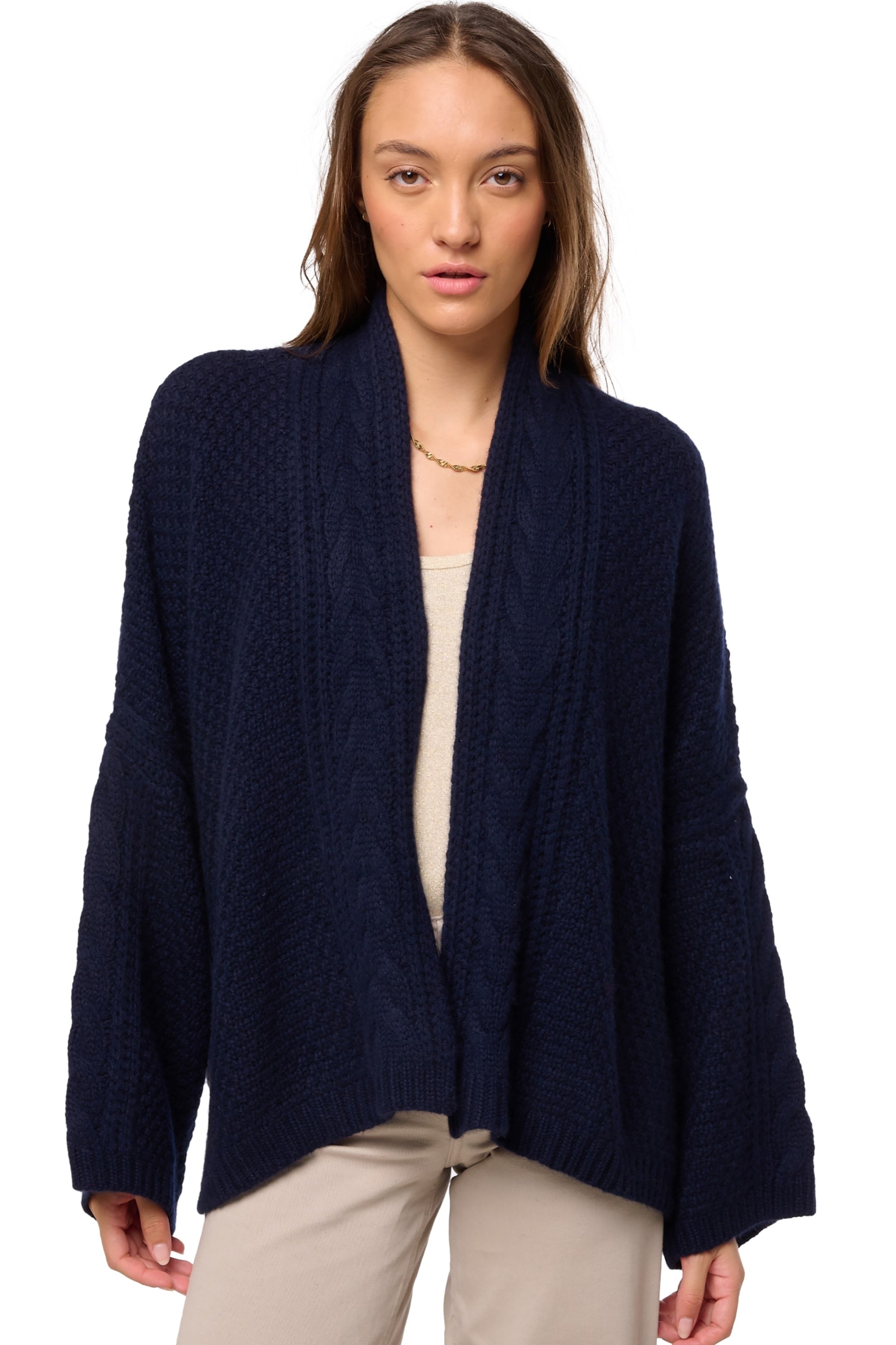 Divine women's cashmere - dark navy - Mahogany