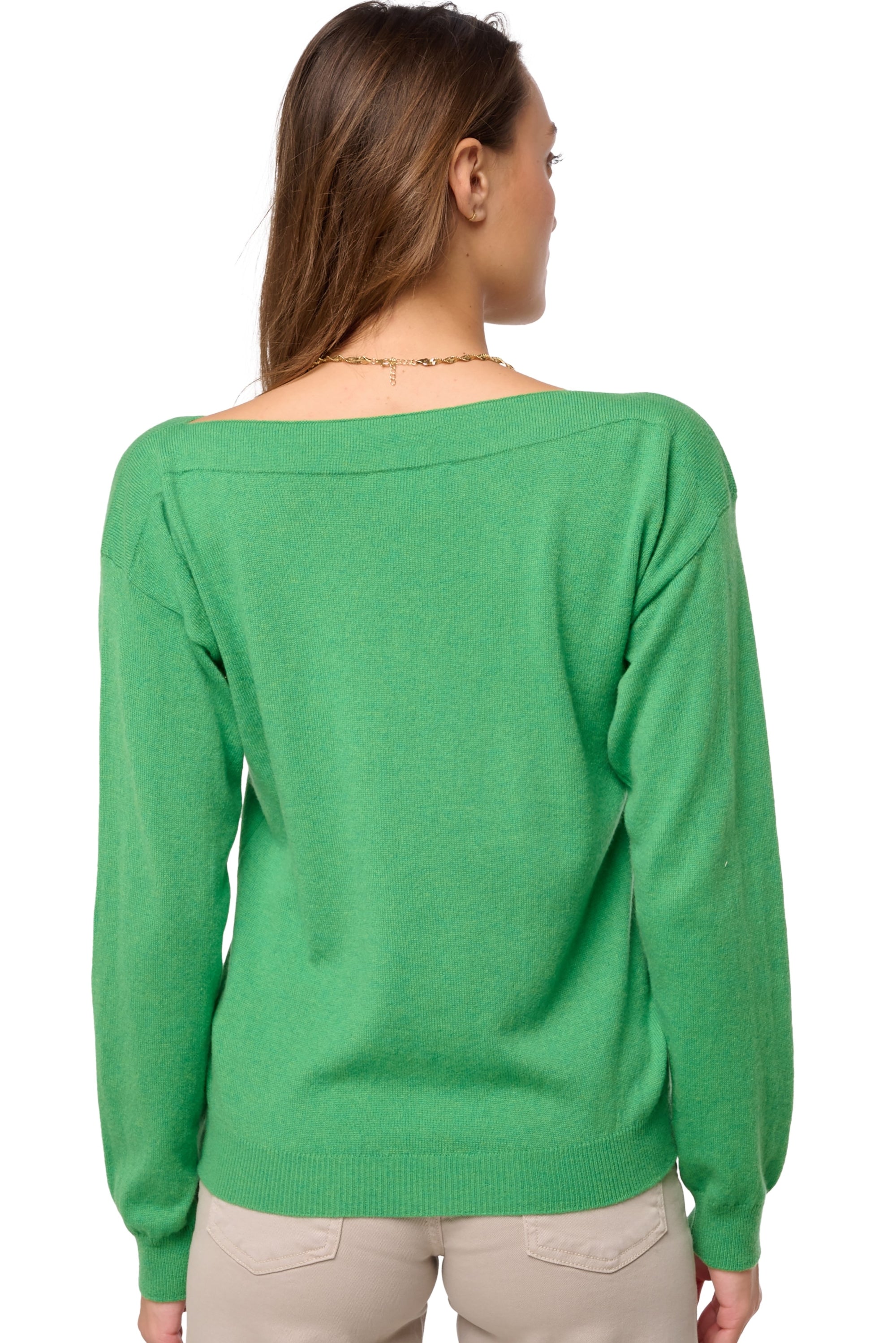 Durance en cachemire femme - Vue 3 - basil - Mahogany