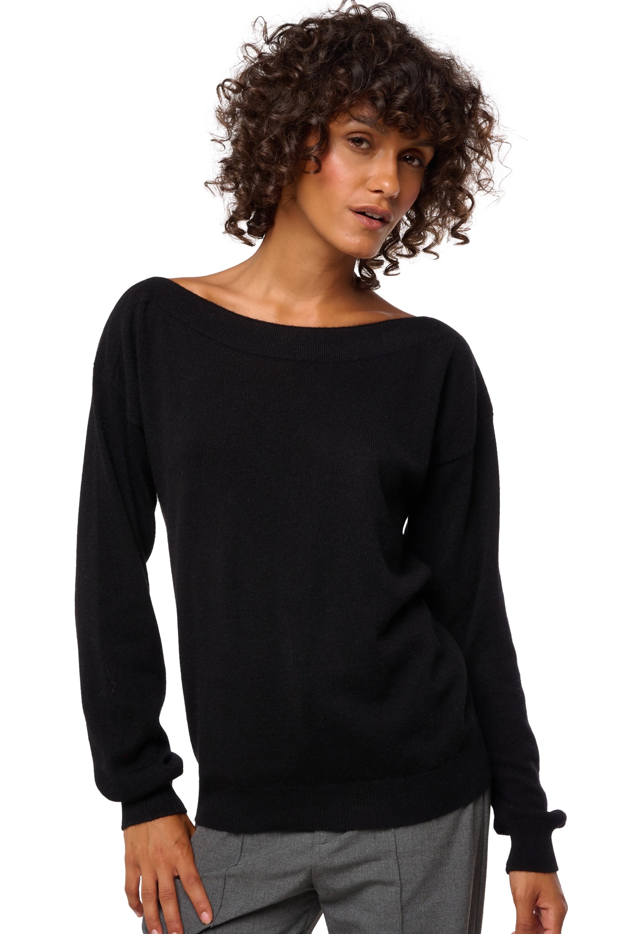 Durance women's cashmere jumper - black - Mahogany