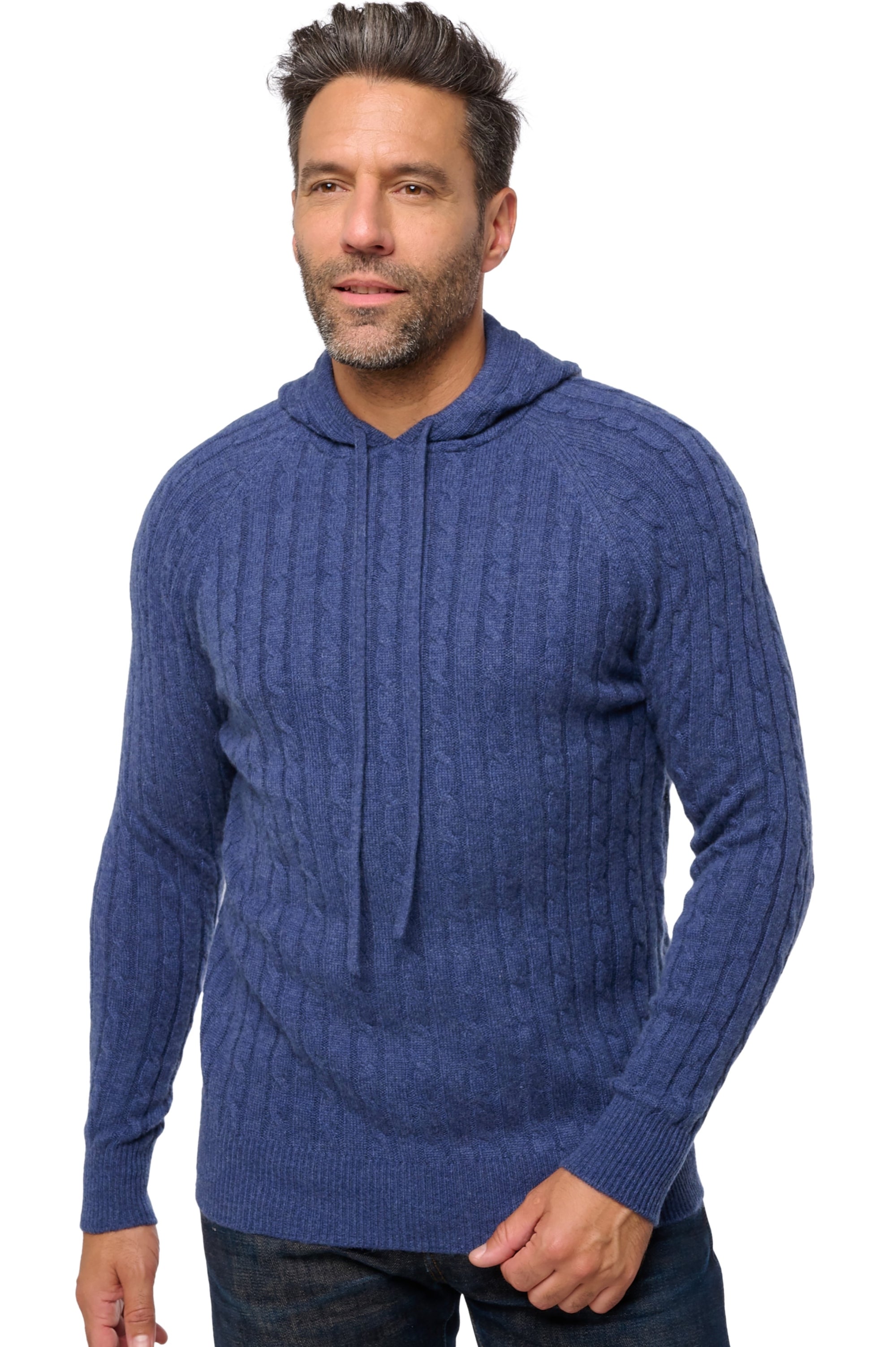 Detroit in cashmere for men - indigo - Mahogany