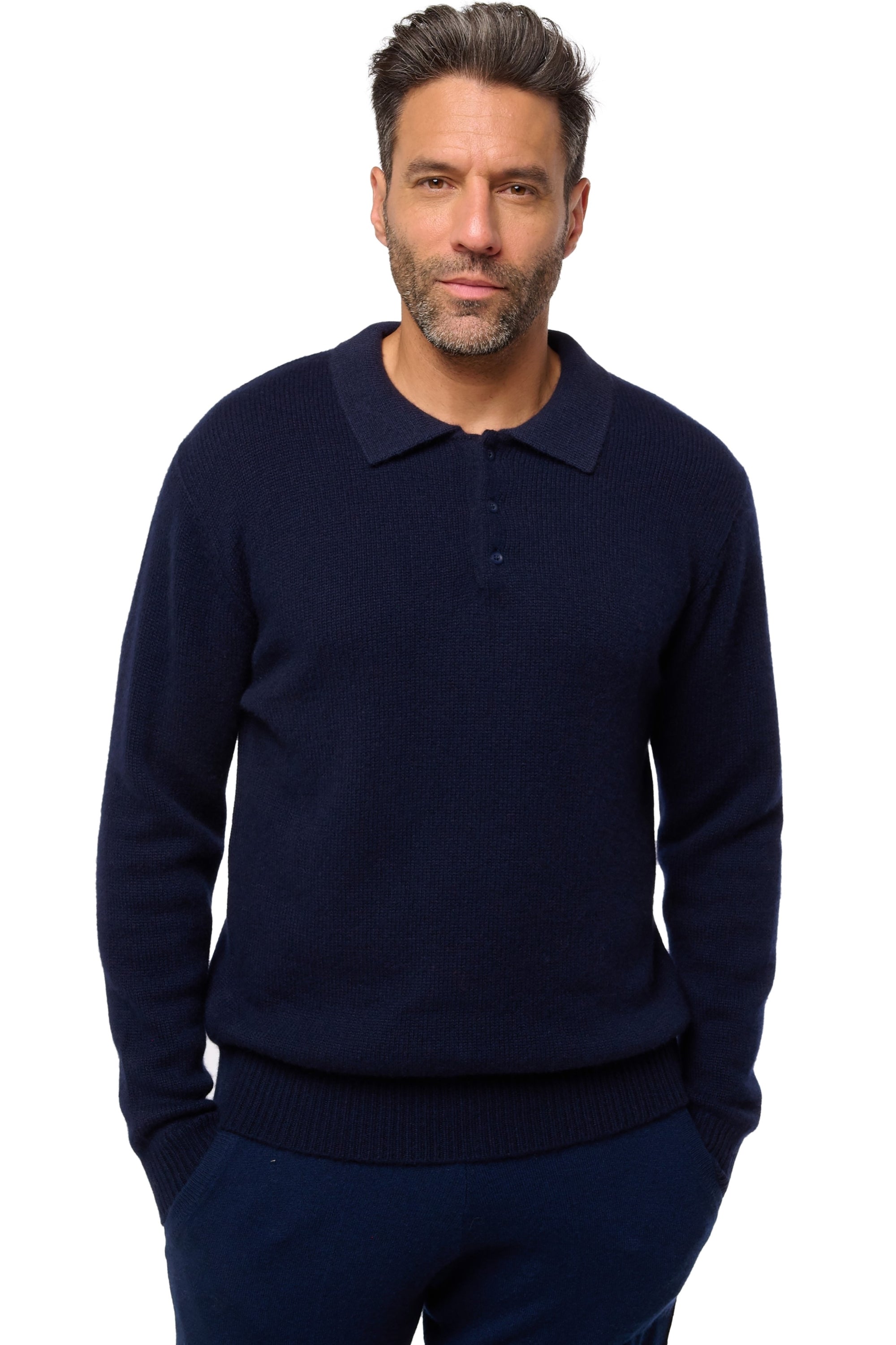 Drome men's cashmere jumper - dark navy - Mahogany
