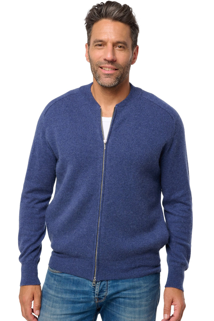 Dwaren cashmere men's jumper - indigo - Mahogany