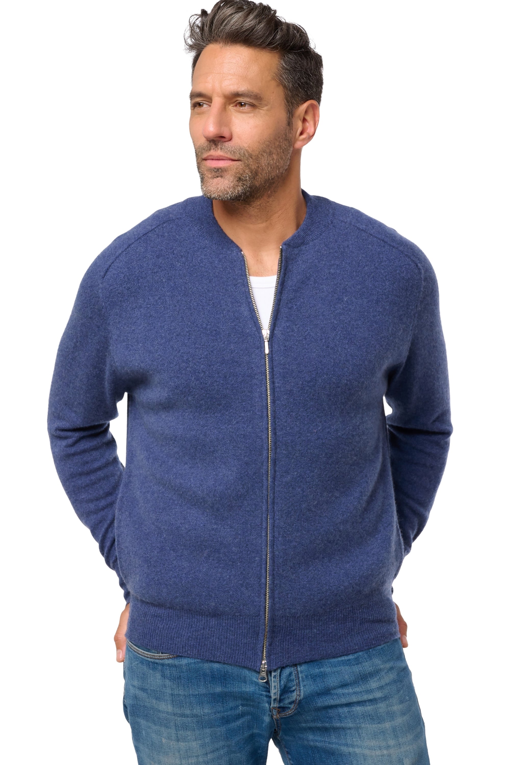 Dwaren en cachemire homme - Vue 1 - indigo - Mahogany