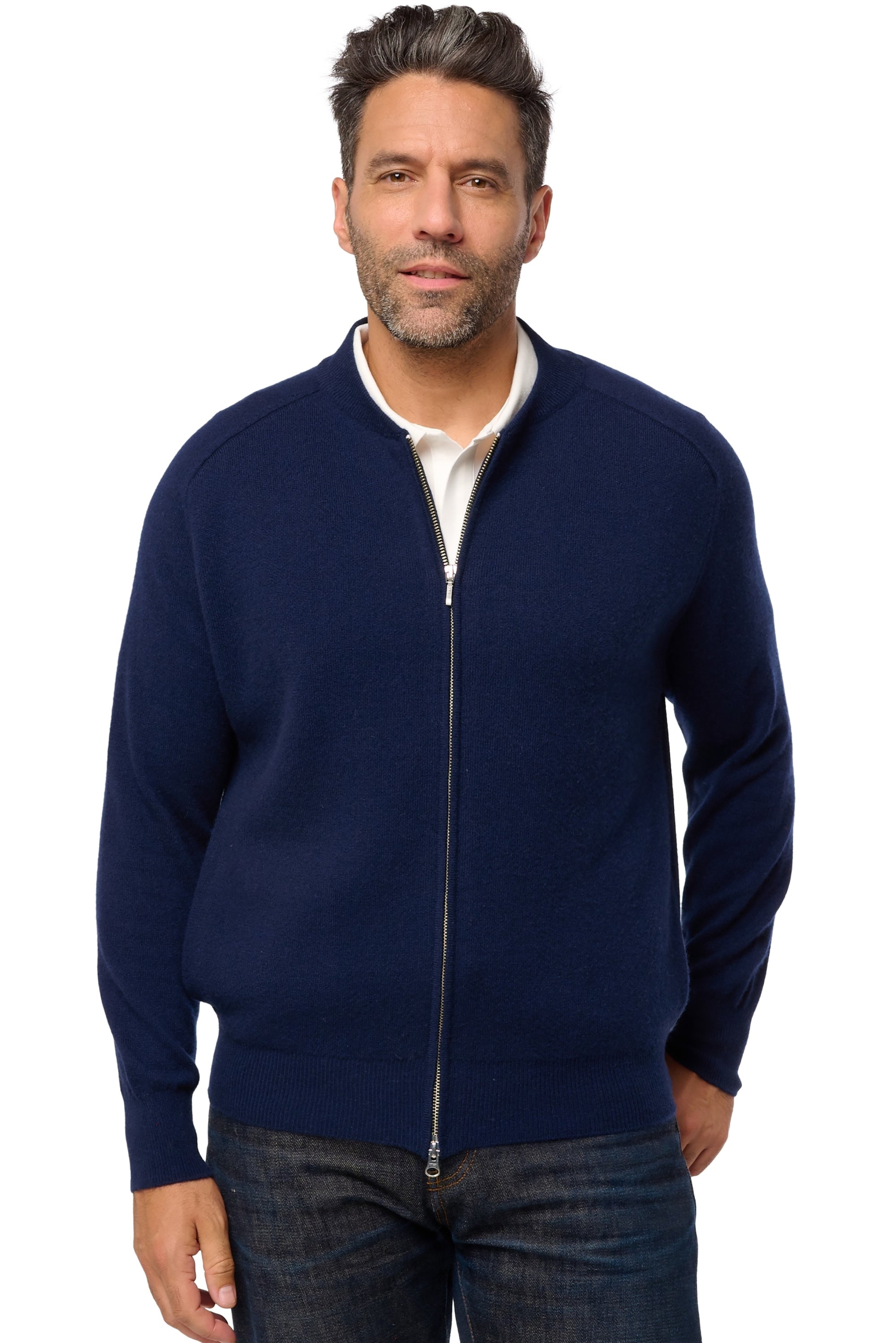 Dwaren cashmere men's jumper - dark navy - Mahogany