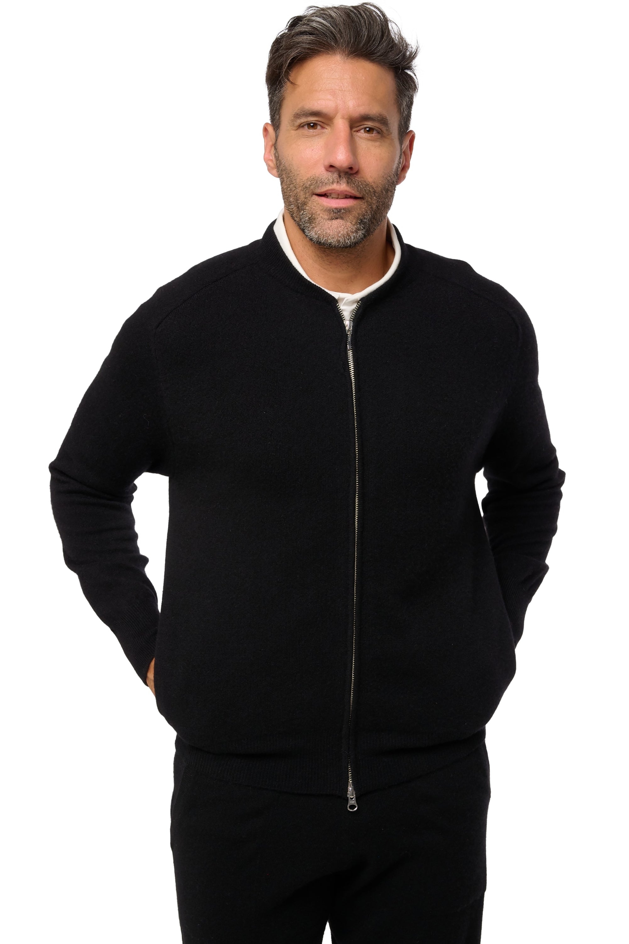Dwaren cashmere men's jumper - black - Mahogany