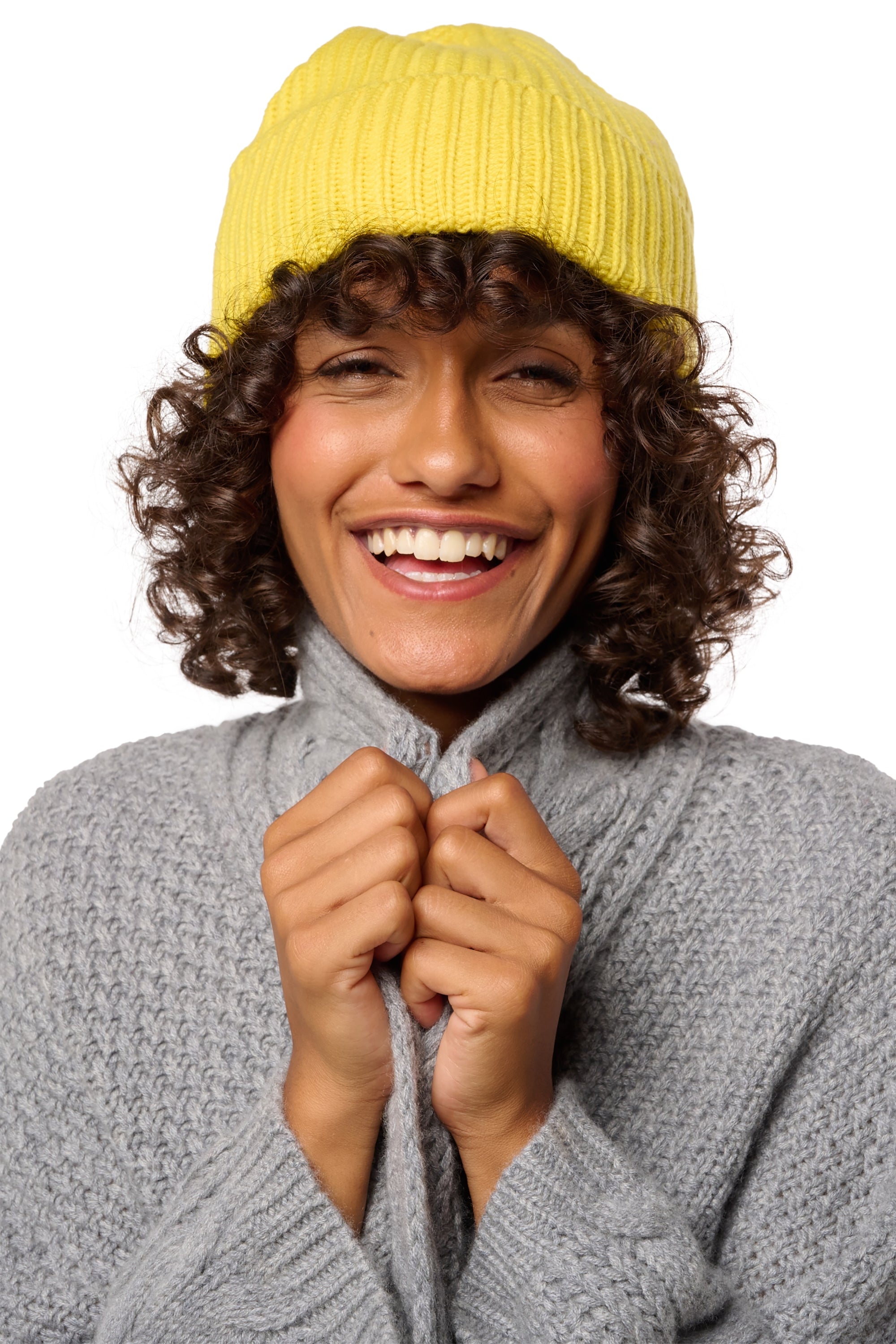 Dido unisex cashmere jumper - citric yellow - Mahogany