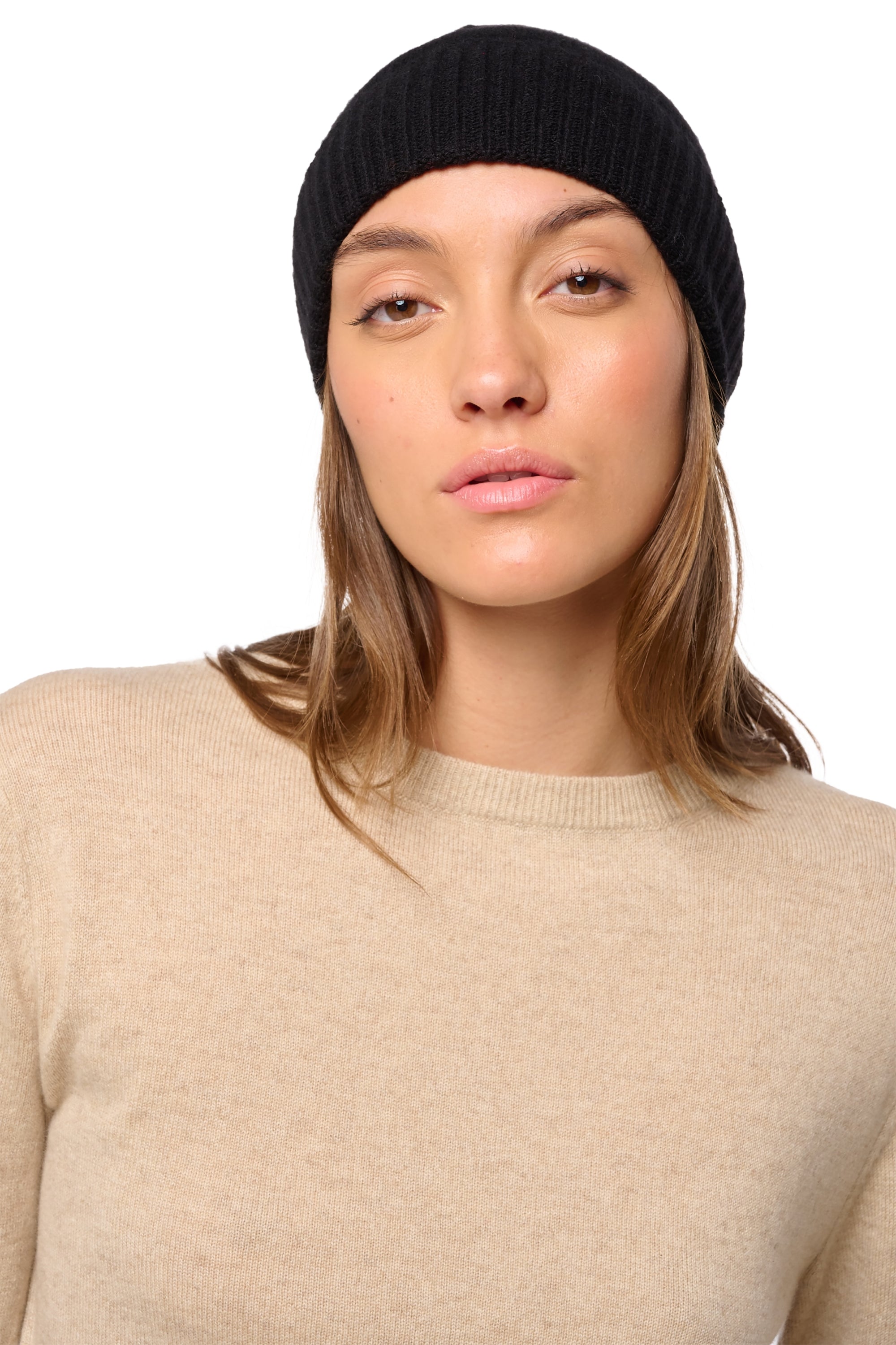 Dixie in cashmere unisex - black - Mahogany