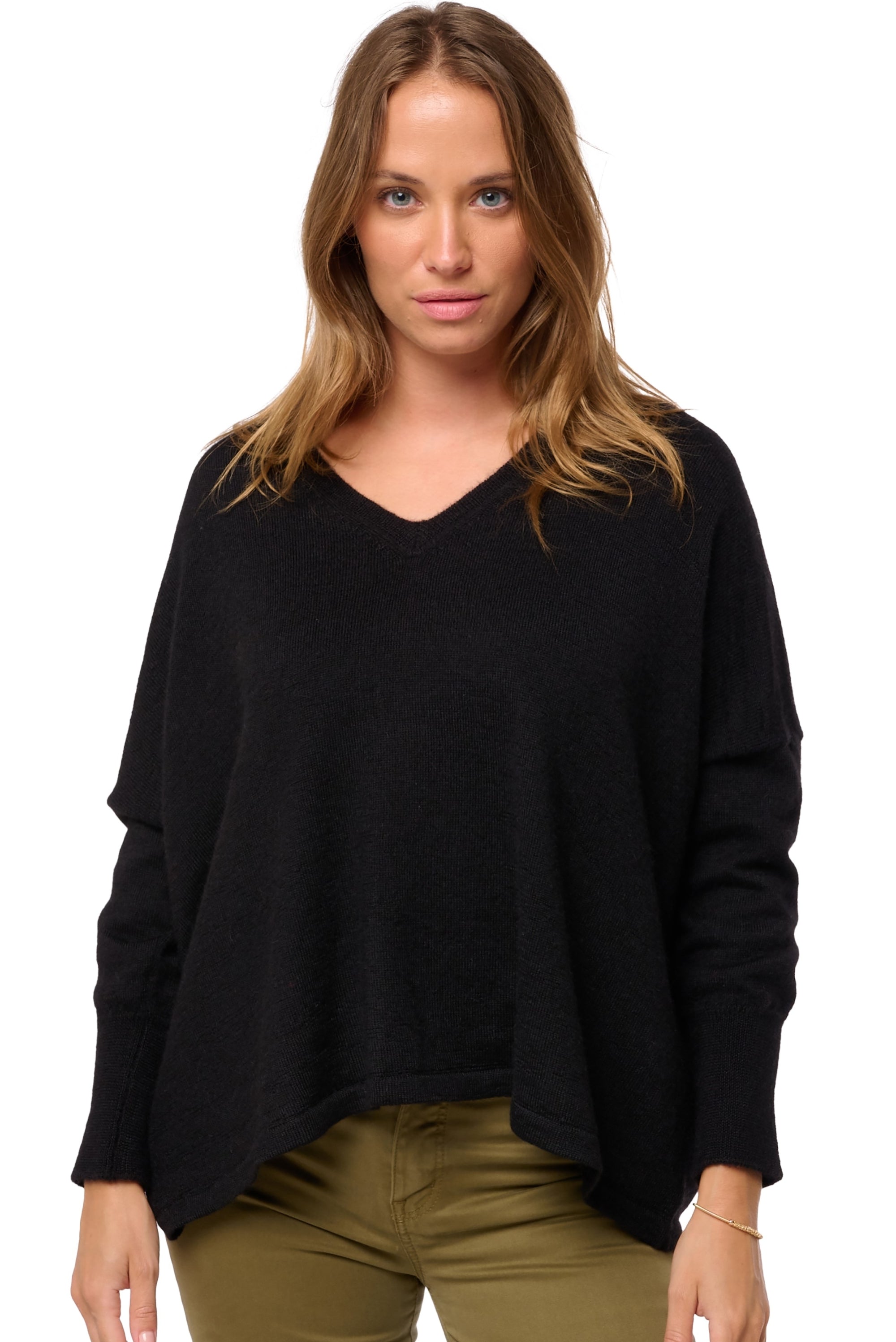 Damara women's baby alpaca - black - Mahogany