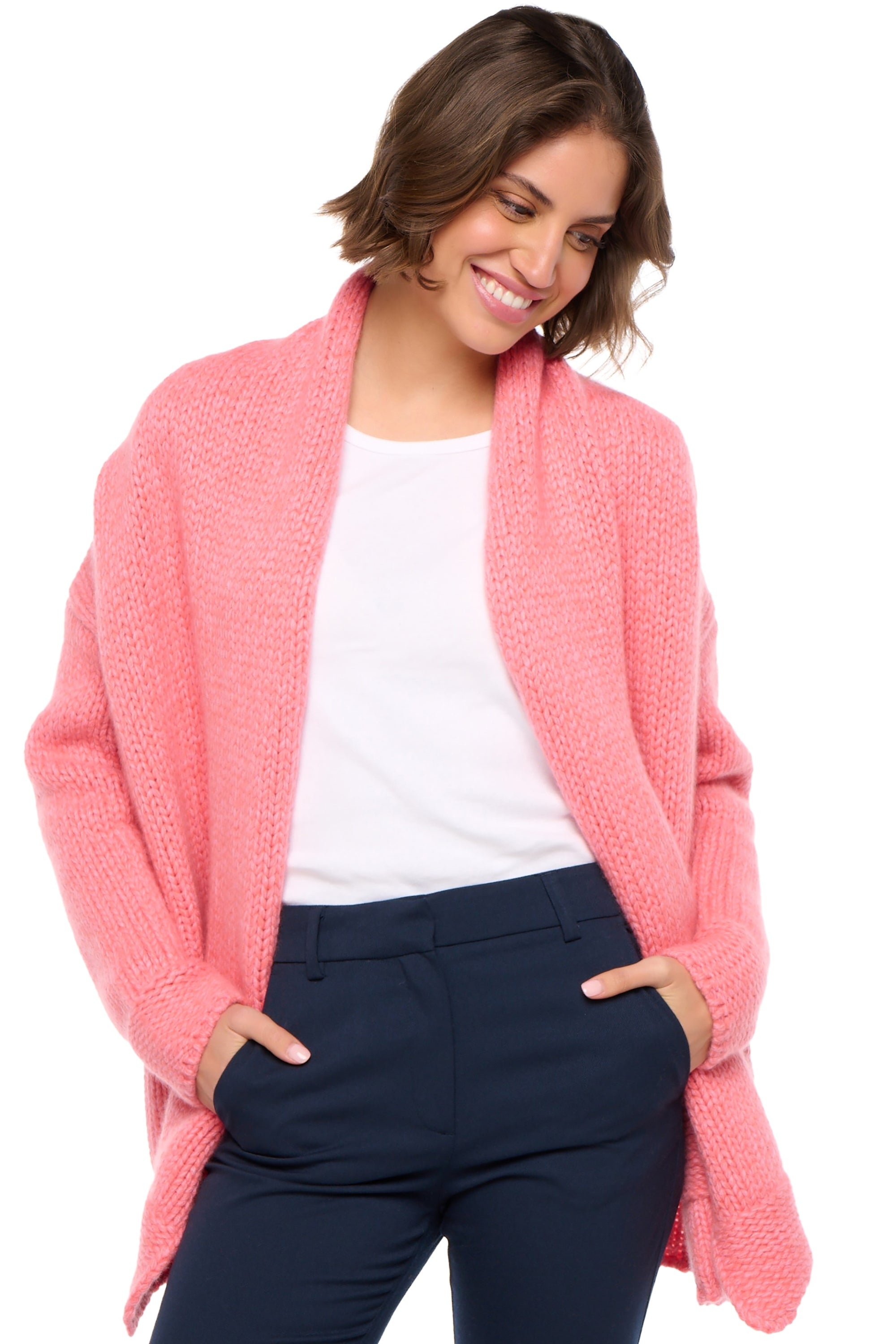 Vienne women's cashmere jumper - peach / pink - Mahogany