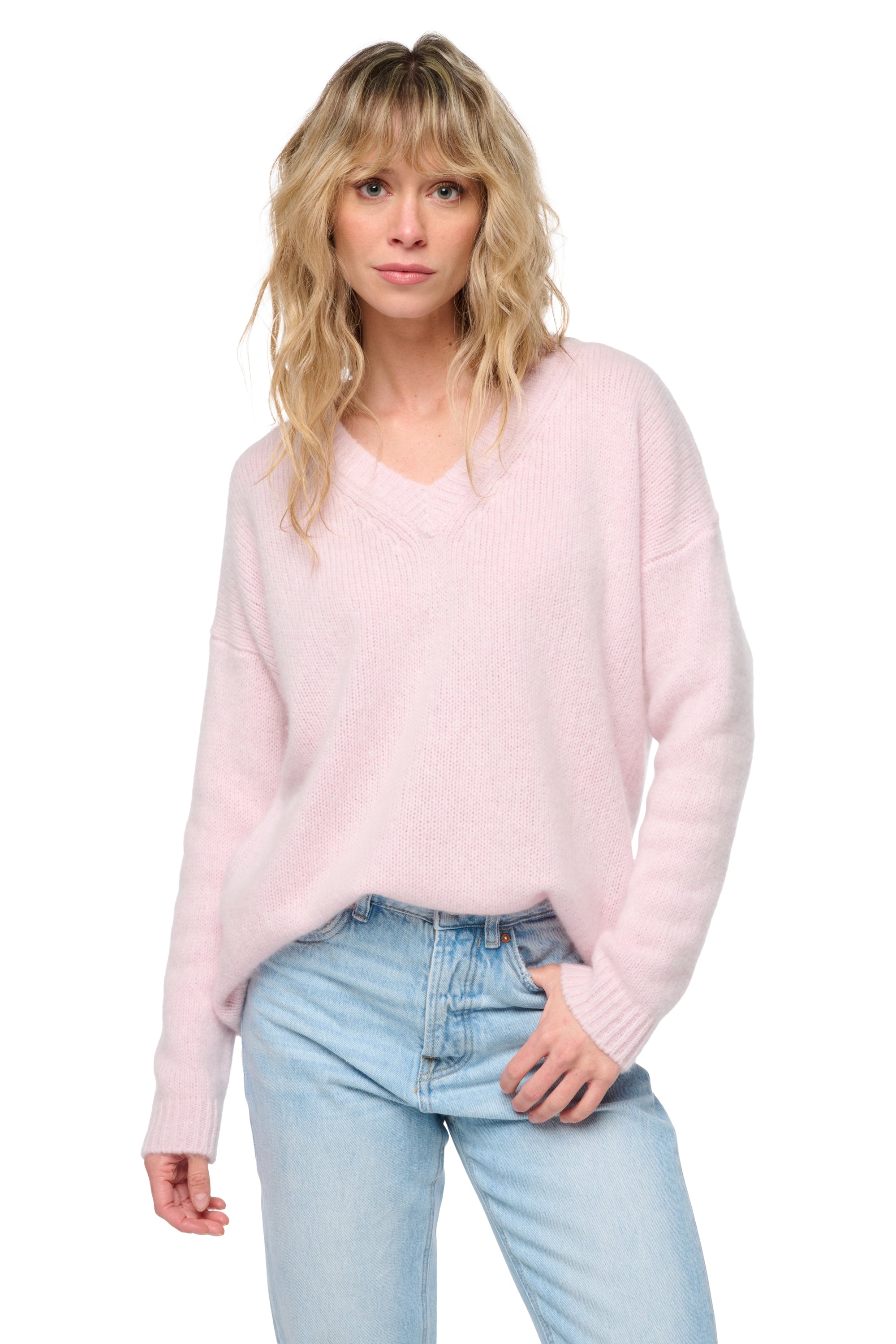 Shakespear women's cashmere - posy - Mahogany