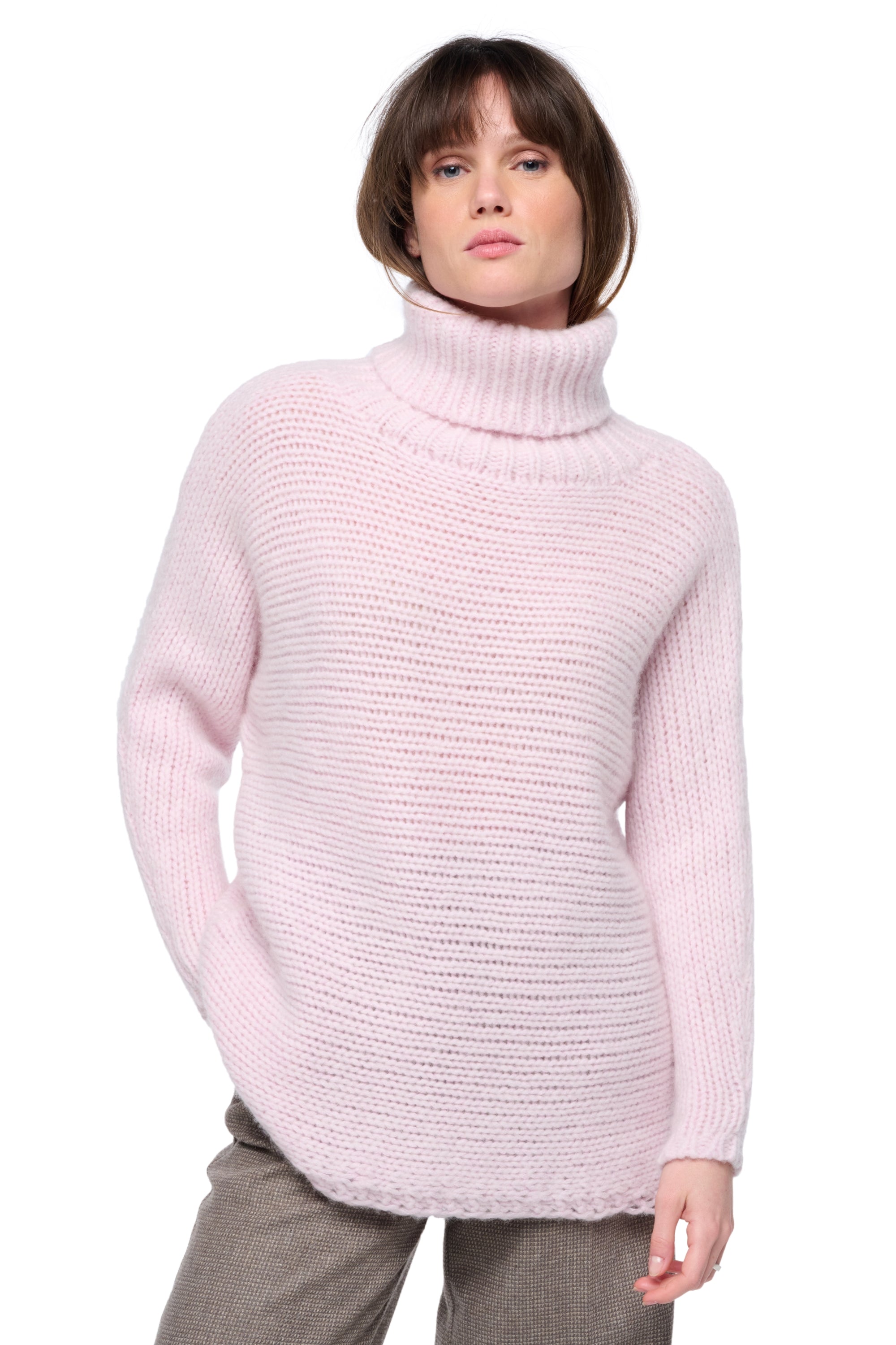 Stendhal cashmere women's jumper - posy - Mahogany