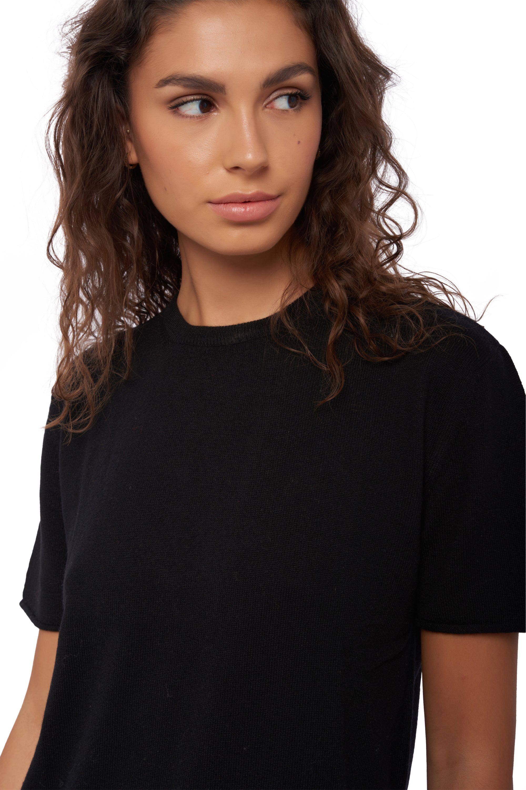 Seattle women's cashmere - black - Mahogany