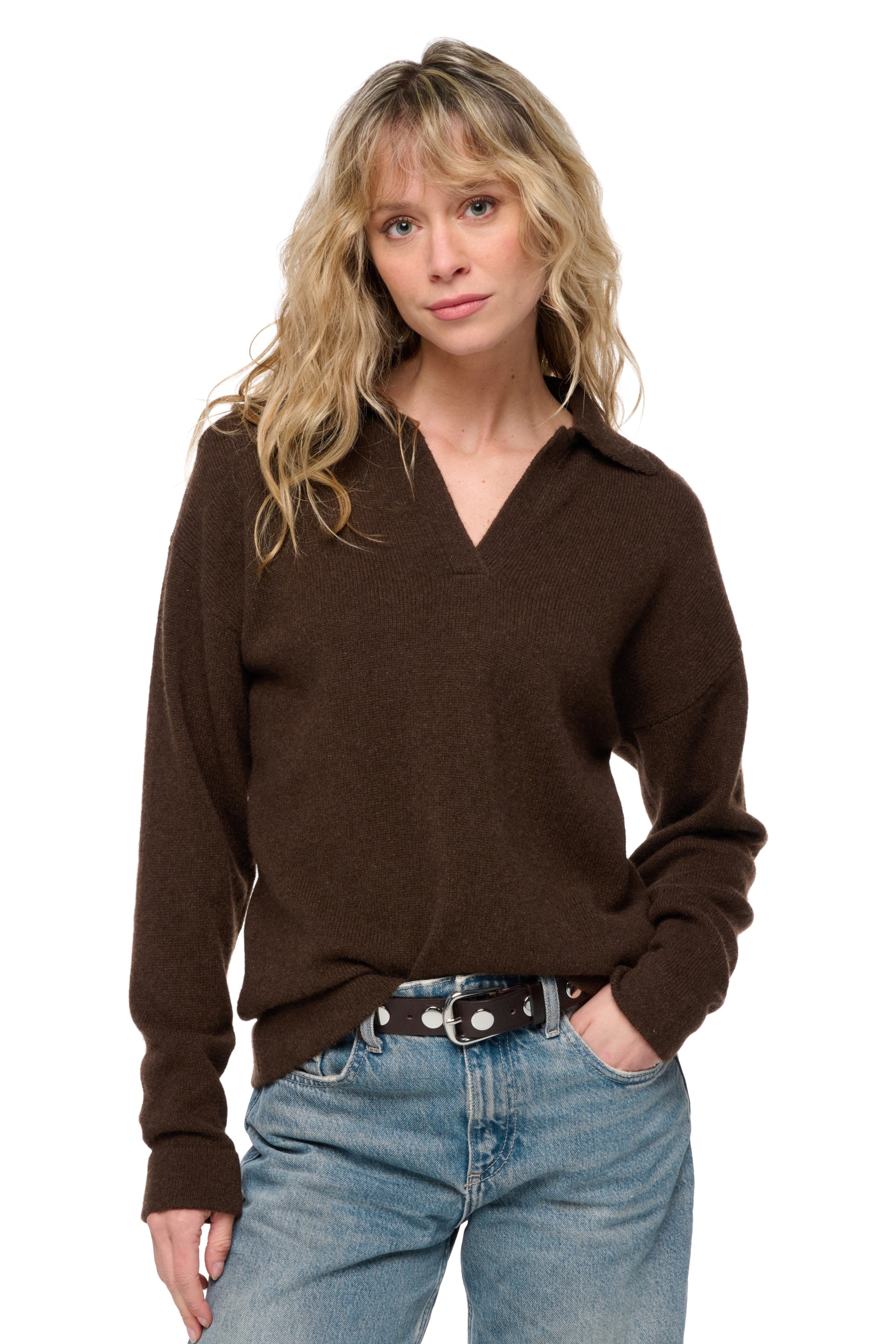 Serbia in yak women's - natural brown - Mahogany
