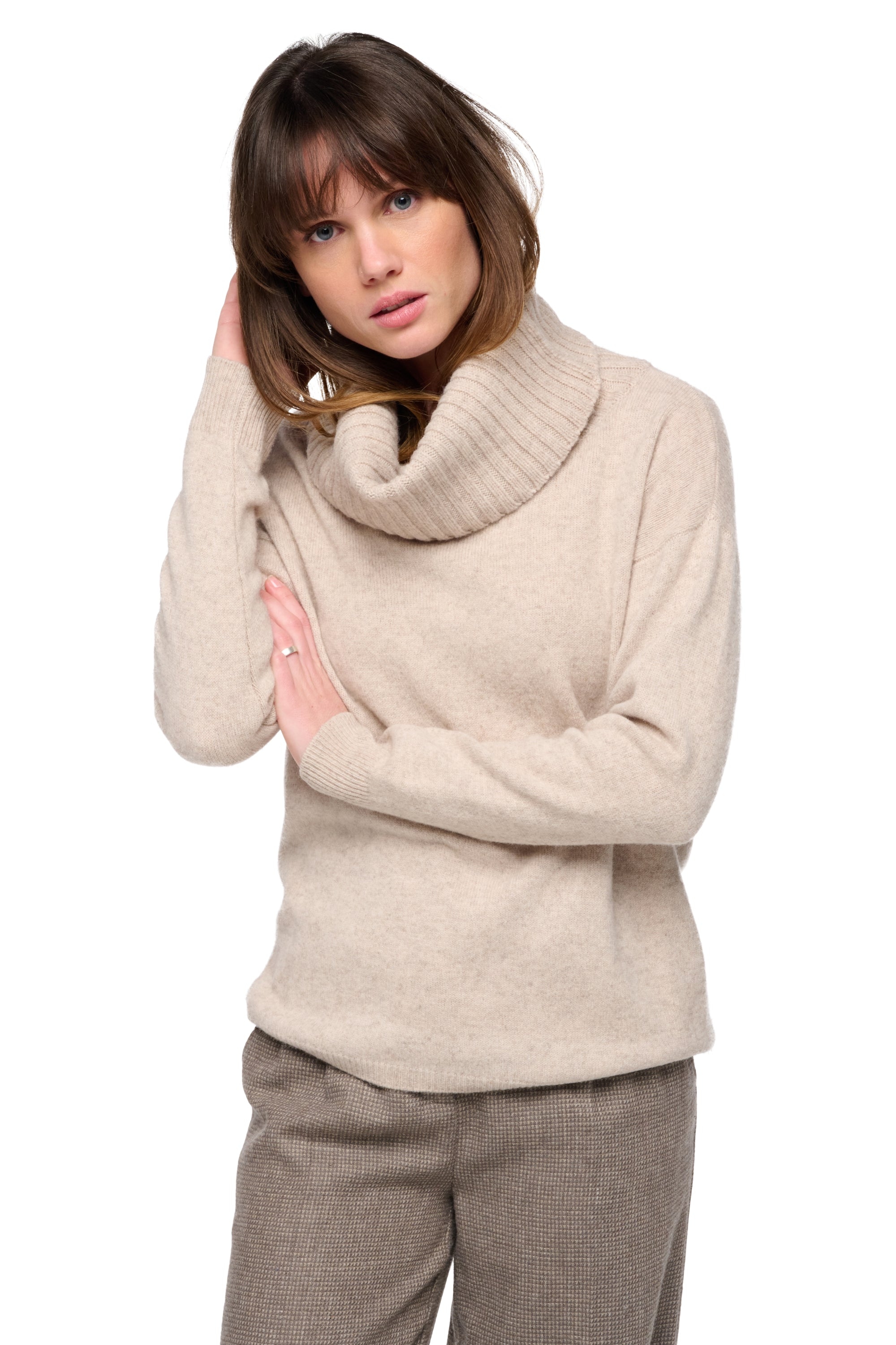 Sonneberg women's yak jumper - timeless - Mahogany