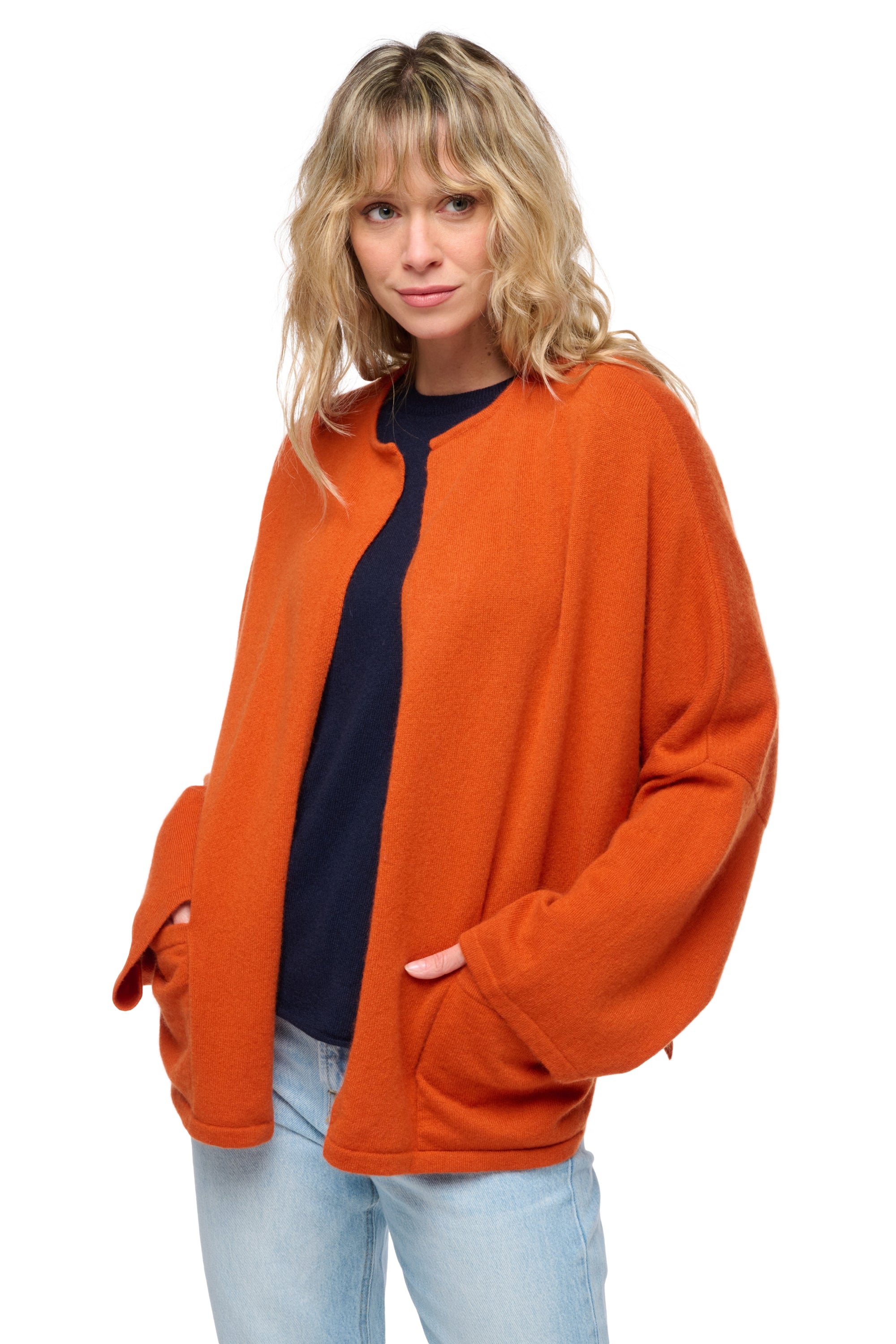 Seoul women's cashmere jumper - marmelade - Mahogany