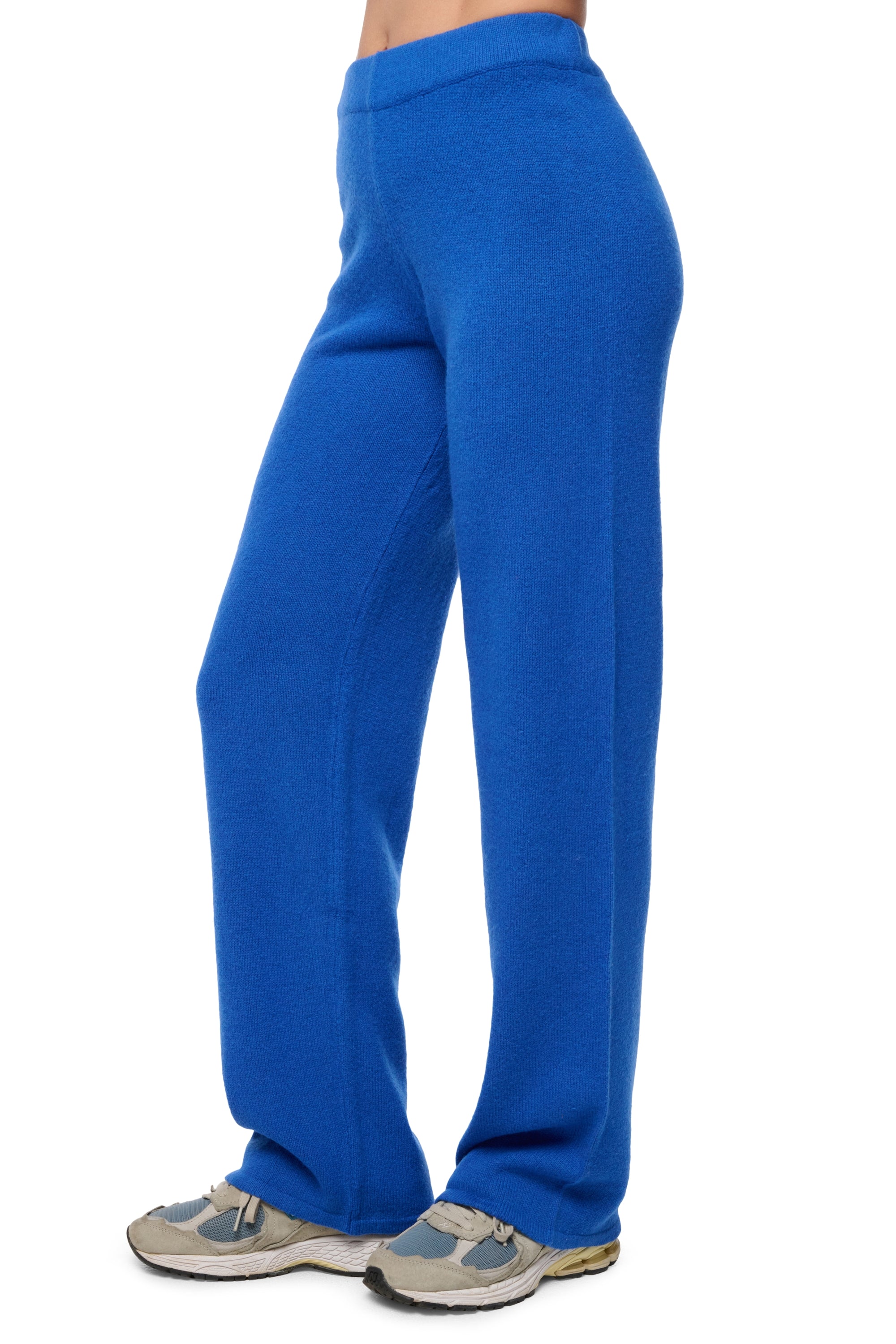 Yak trousers, 100% Yak, women, straight cut, regular / 2 and 4 ply, regular knit, Mahogany