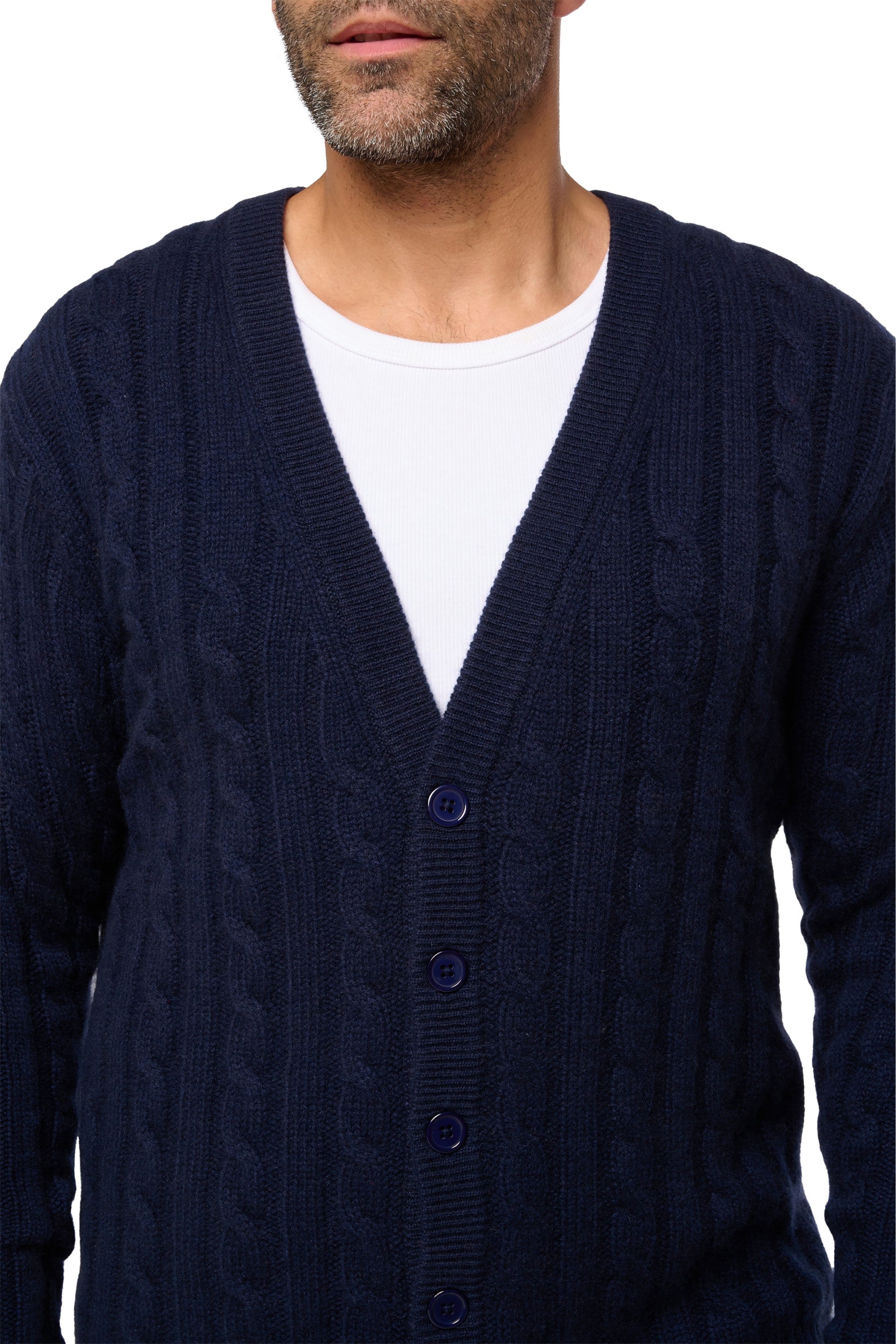 Dixon en cachemire homme - Vue 1 - marine foncé - Mahogany