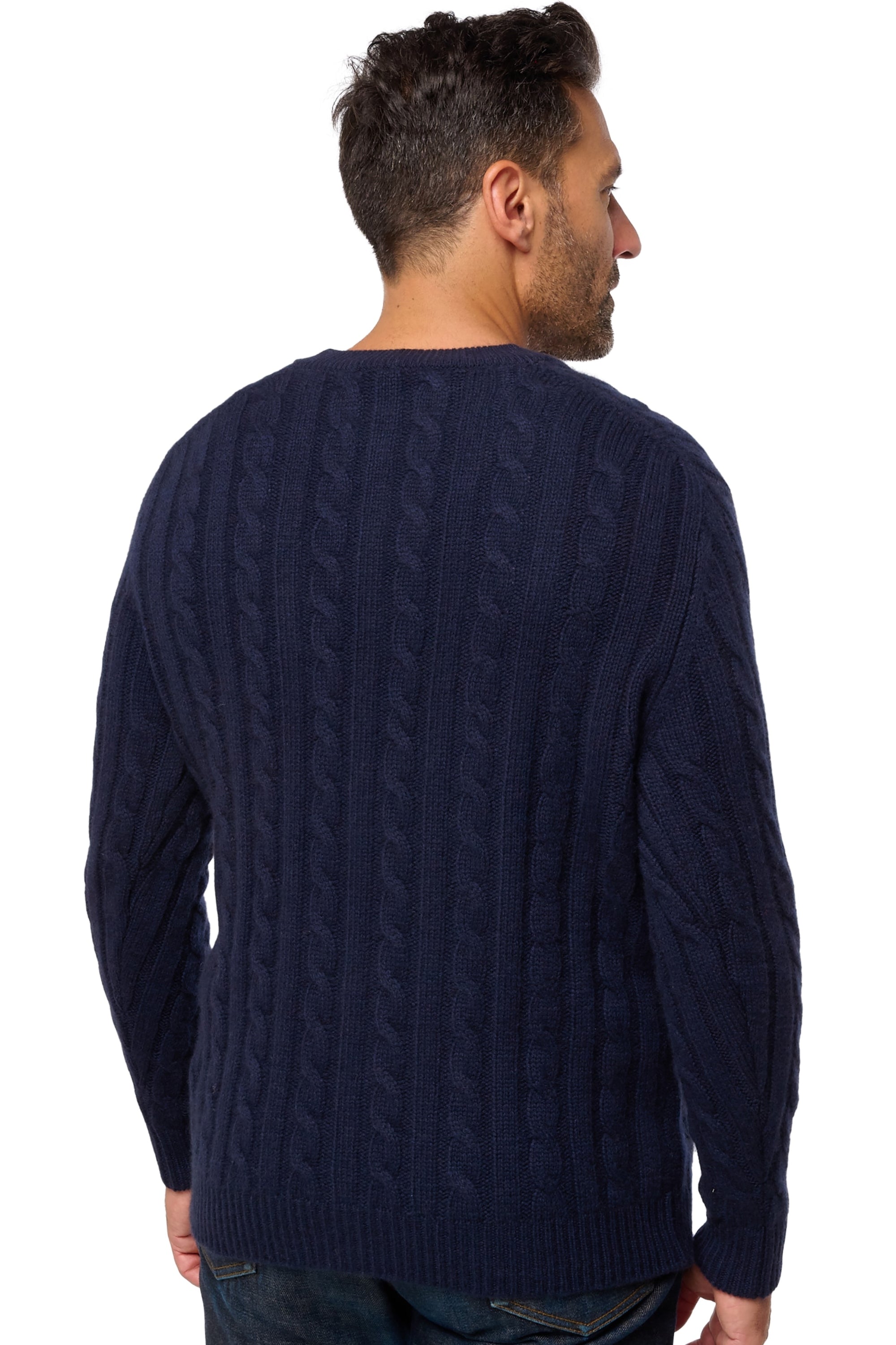 Dixon en cachemire homme - Vue 3 - marine foncé - Mahogany