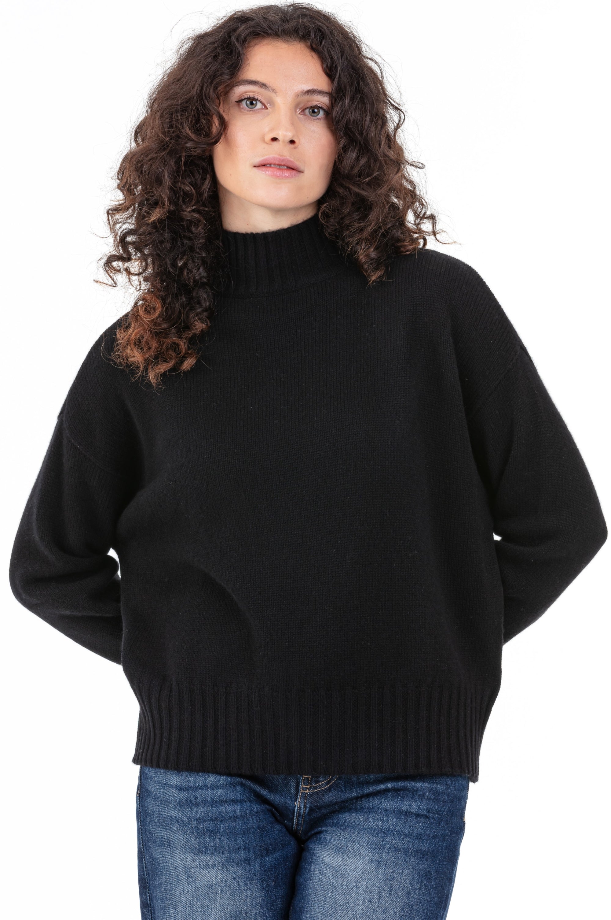 Daniella women's cashmere - black - Mahogany