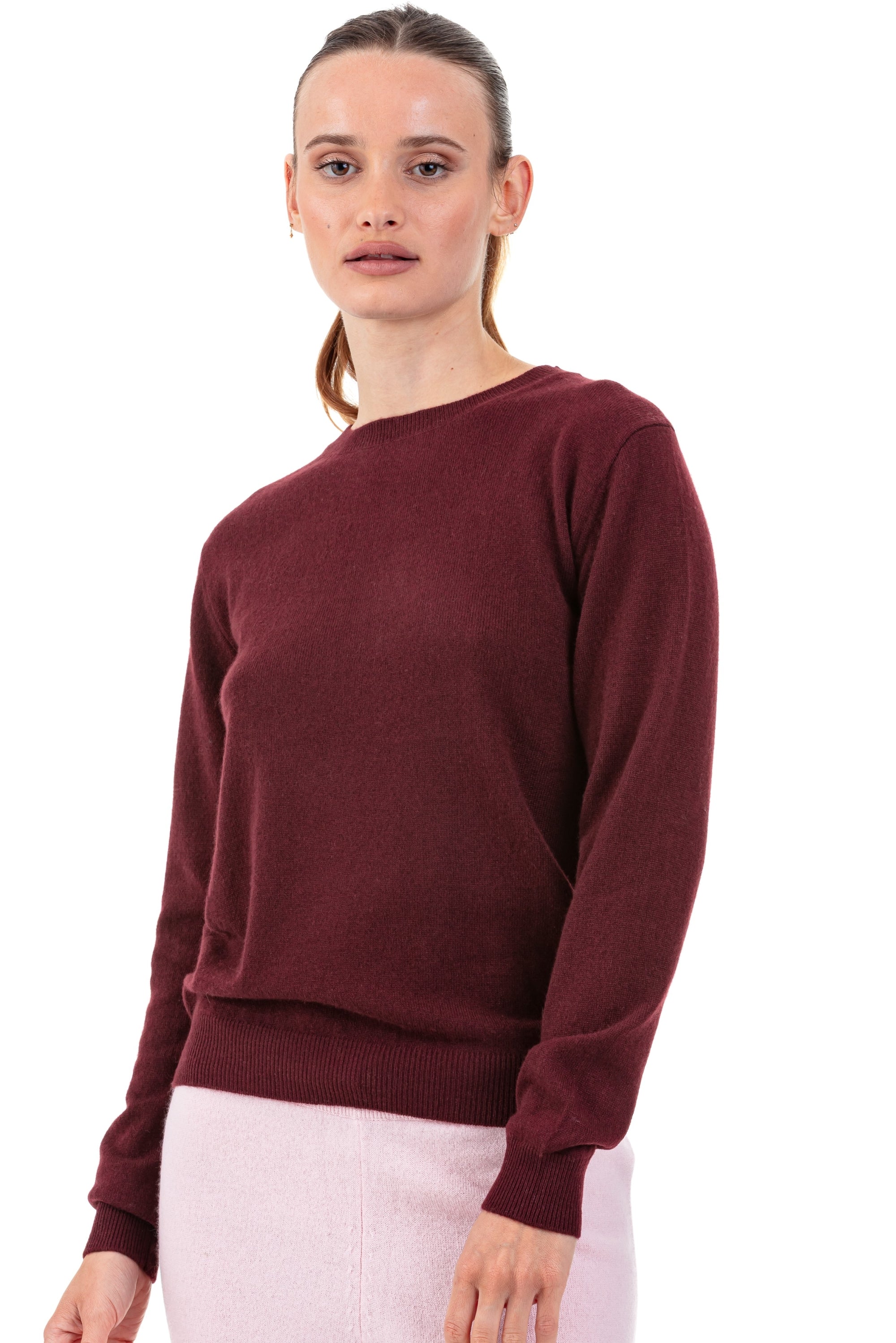 Thalia women's cashmere jumper - deep violet - Mahogany