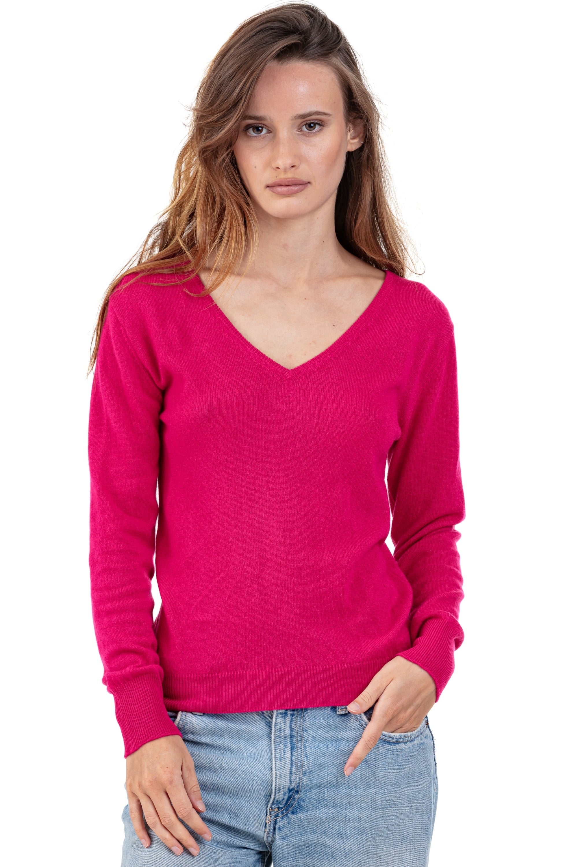 Trieste women's cashmere jumper - lipstick - Mahogany