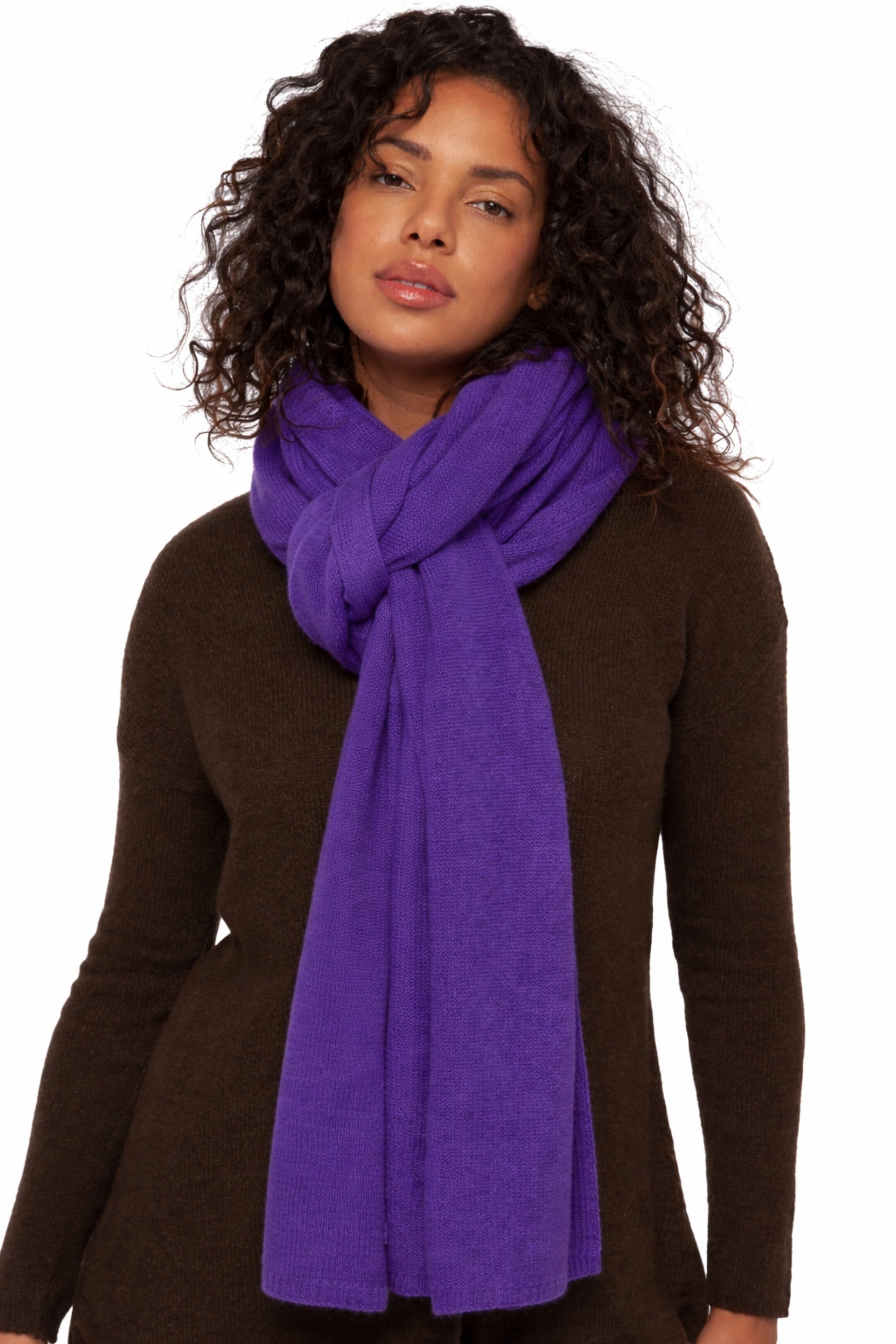 Buffalo in yak unisex - deep purple - Mahogany