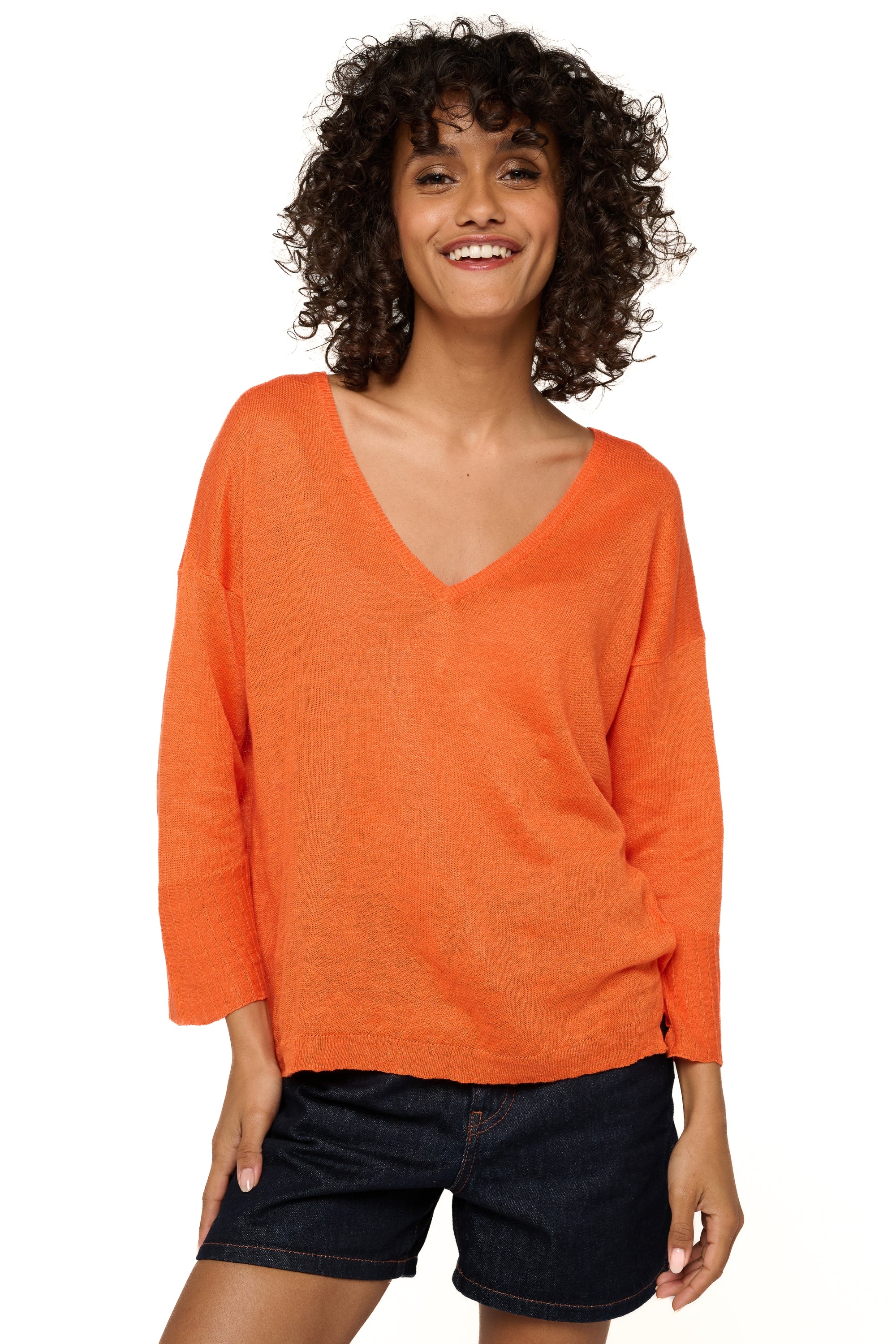 Rosanna in linen for women - cosmos - Mahogany
