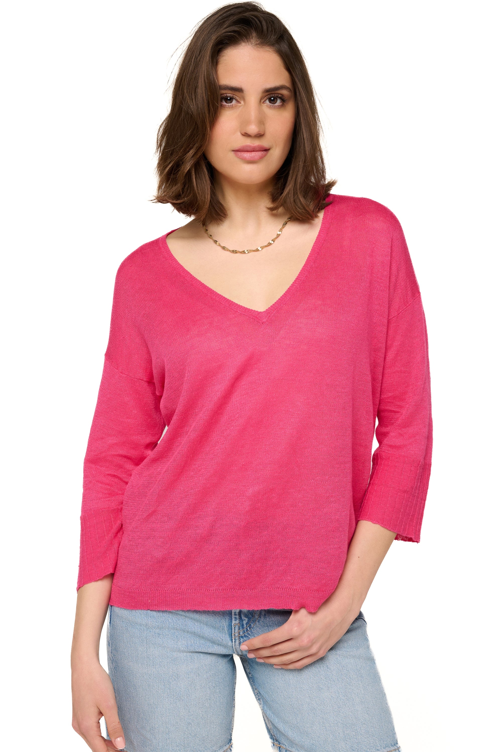 Rosanna in linen for women - crush - Mahogany