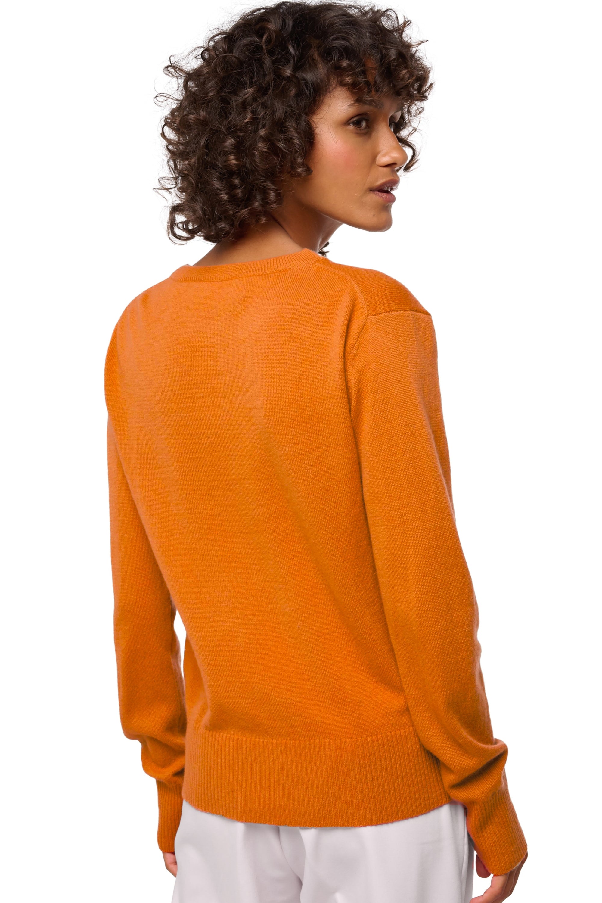 Daria in cashmere women's - View 2 - orange - Mahogany