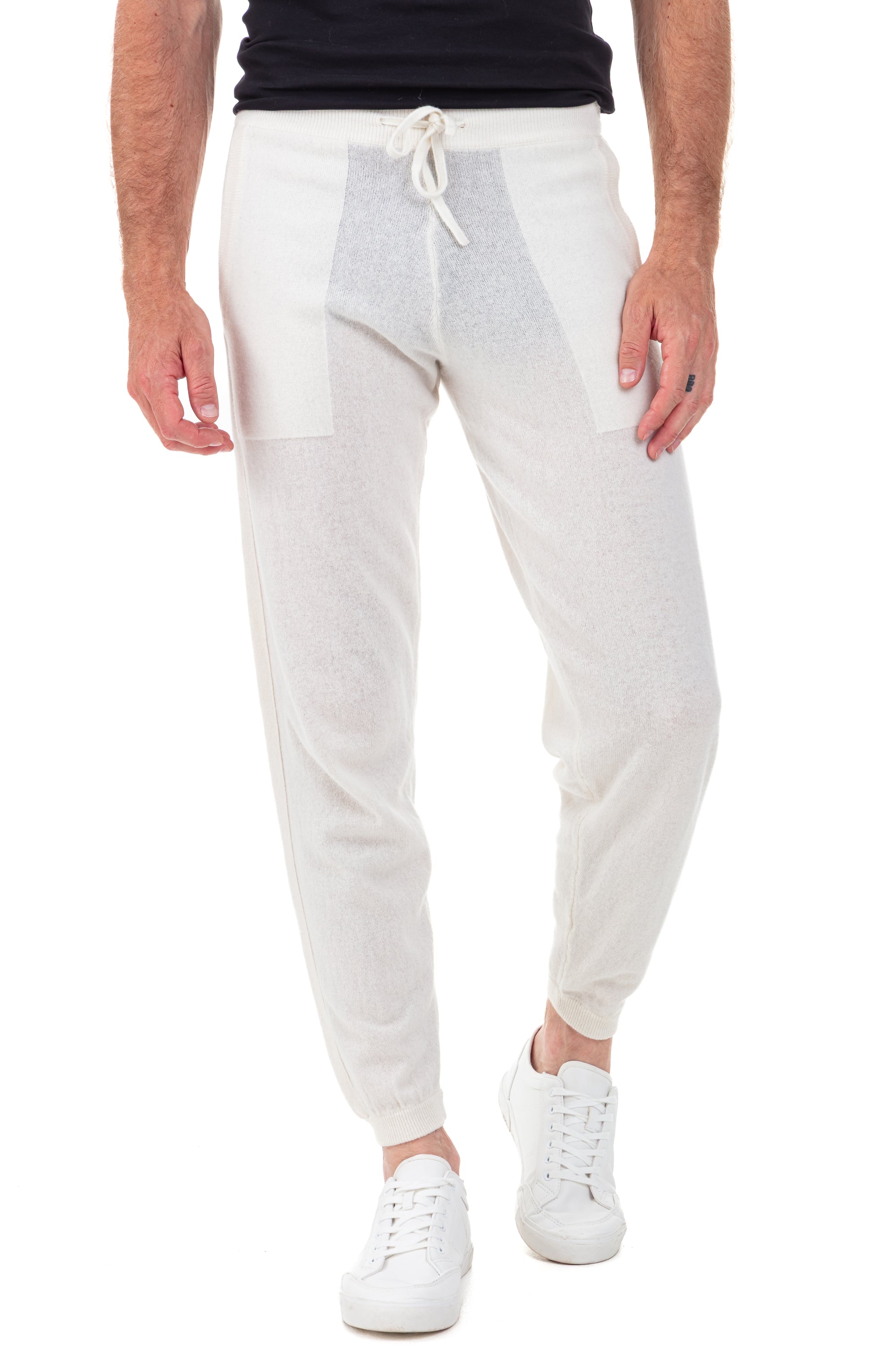Sanaga in men's cashmere - natural écru - Mahogany