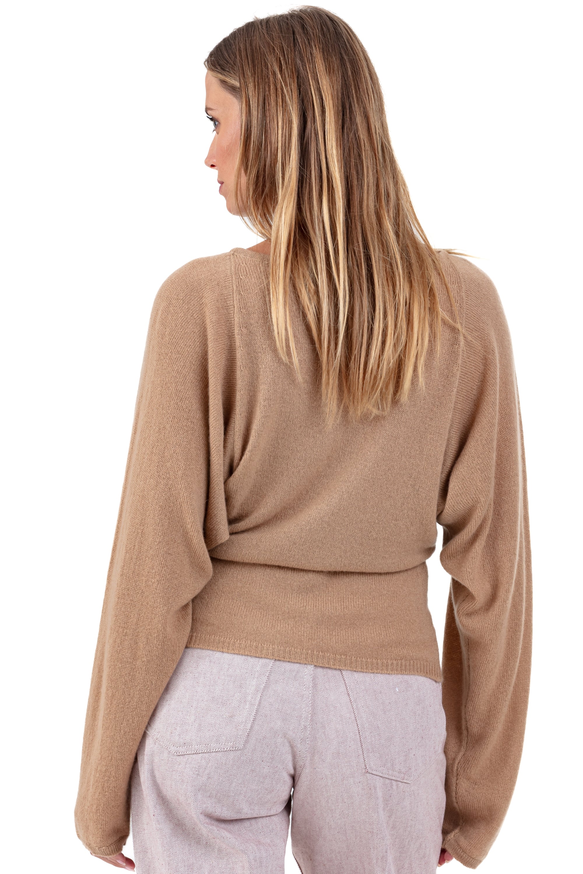 Palermo en cachemire femme - Vue 2 - camel - Mahogany