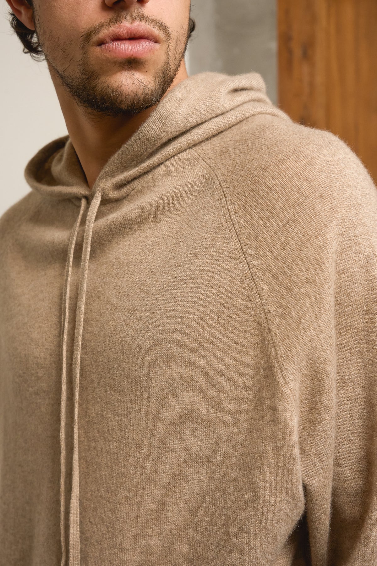 Palessio en cachemire homme - Vue 3 - natural brown - Mahogany