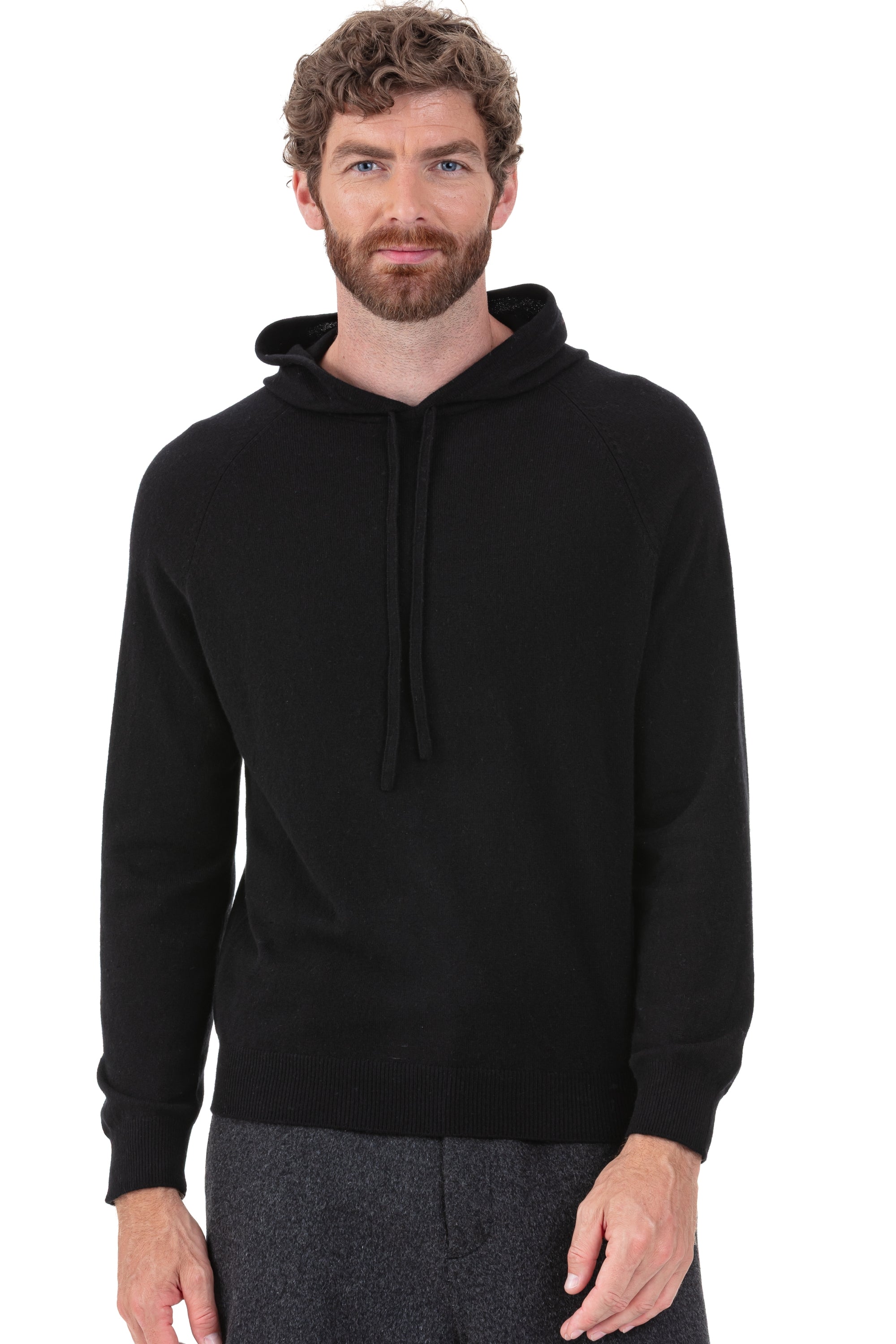 Palessio men's cashmere jumper - black - Mahogany