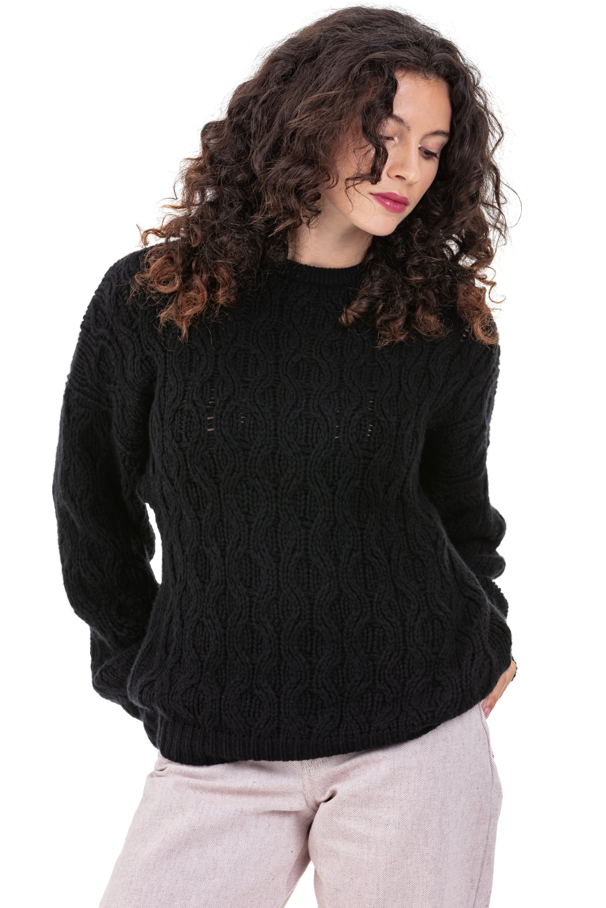 Paulette in cashmere for women - black - Mahogany